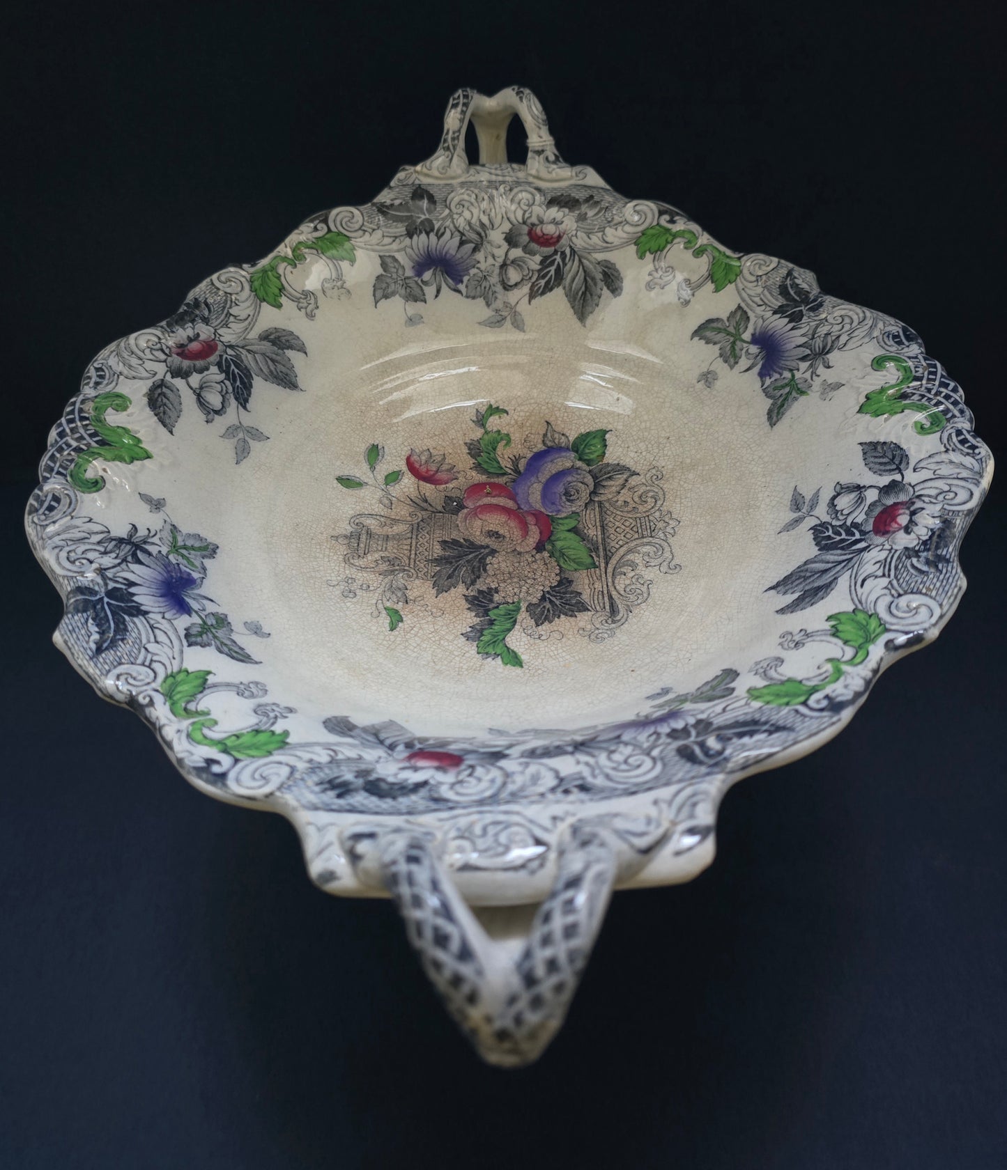 Magnificent Sydenham Fruit Bowl - C. Collinson & Co England 1851