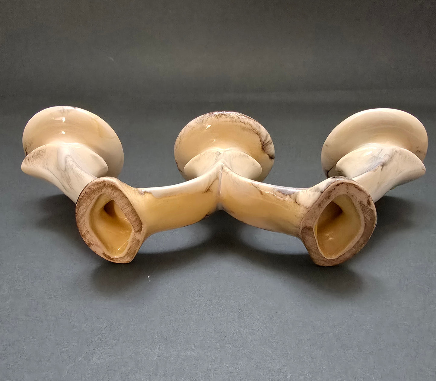 Jafra Keramik Lava Glaze Candle Holder - Germany Late 1940s