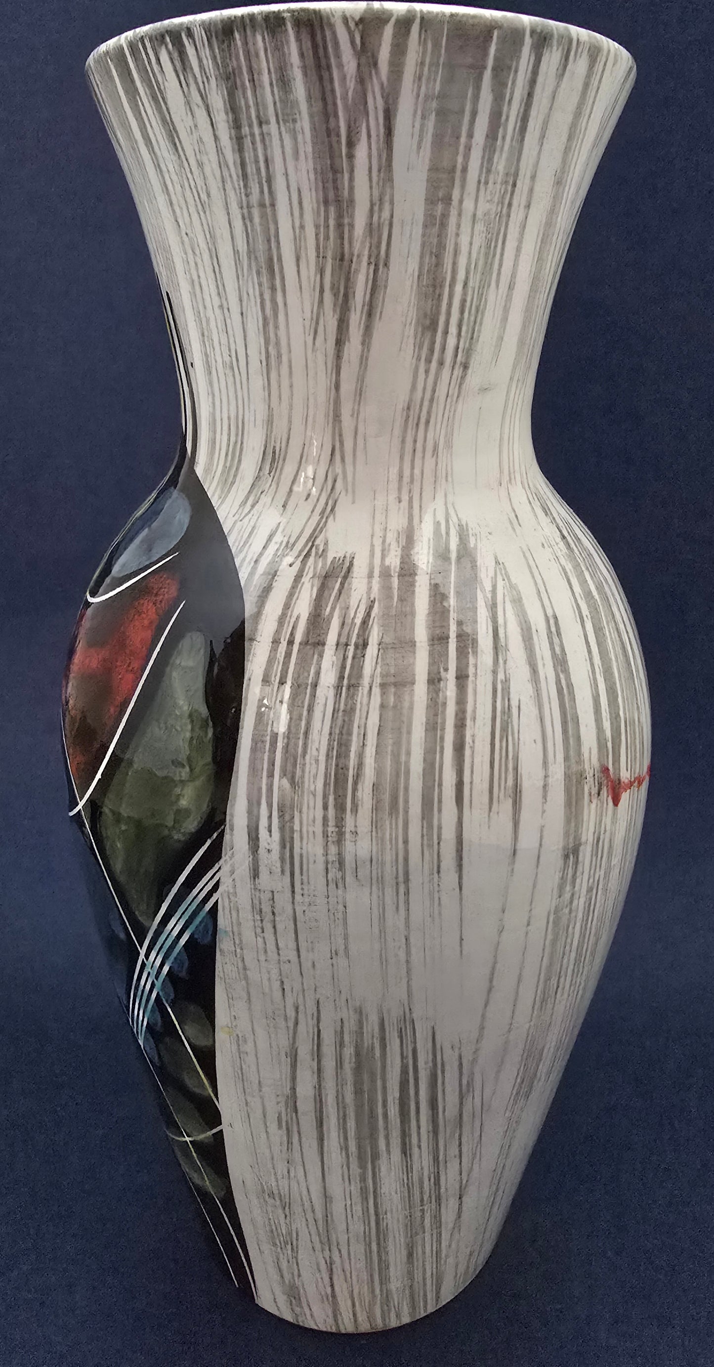 Italian Art Pottery Sculptural Vase - Multi-Fired Glaze 1960s