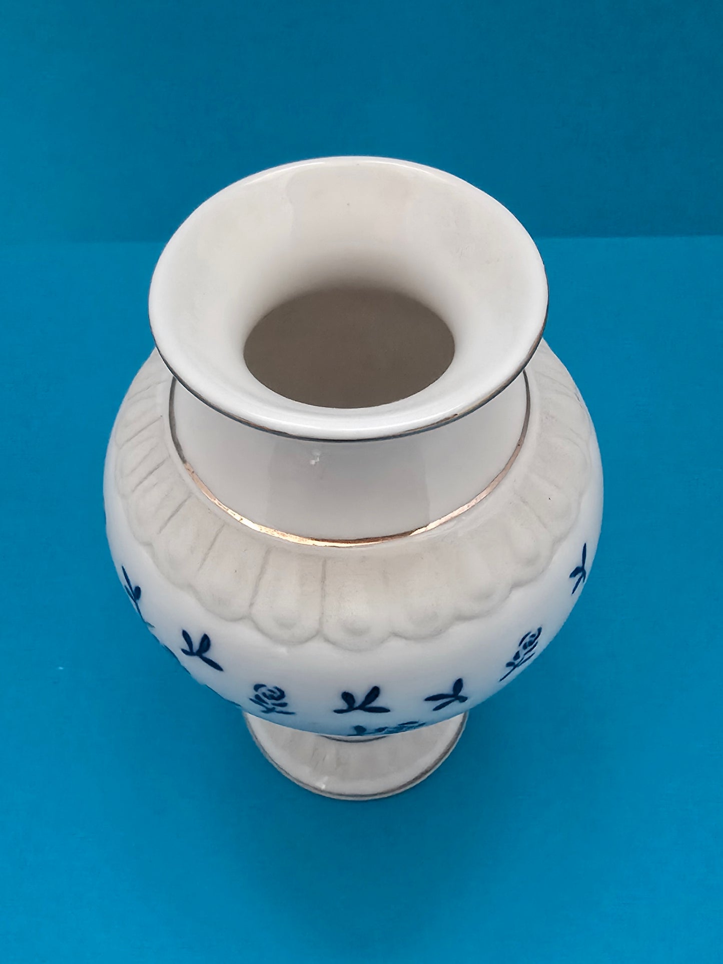Royal Copenhagen Blue Rose Vase - Denmark 1940