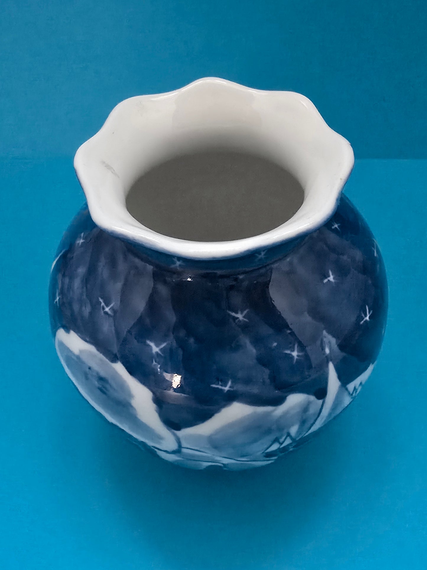 Blue Porcelain T.Kopenaghen Winter Scene 1940