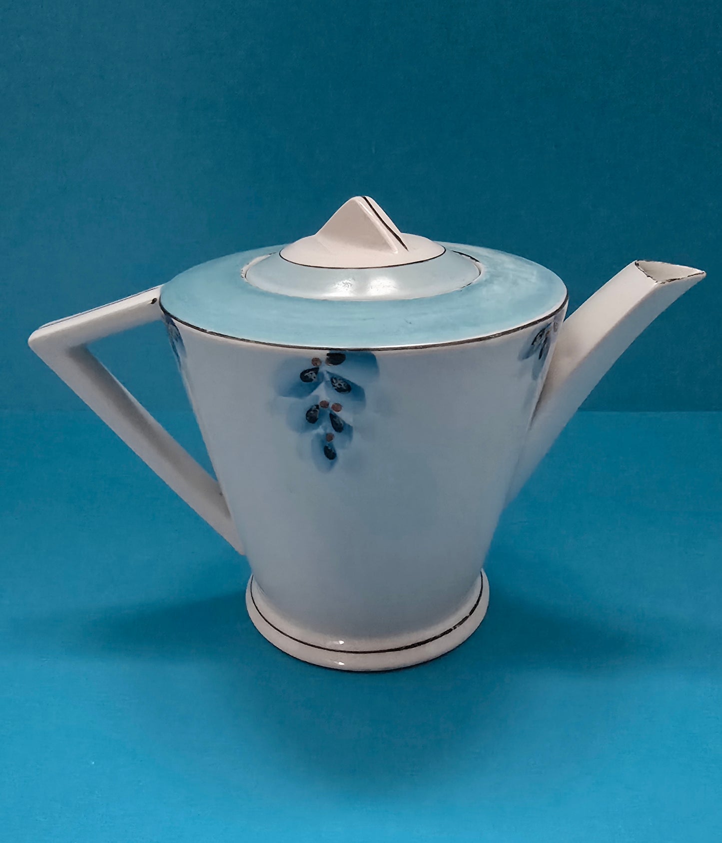 GB Delia Malta Hand-Painted Tea & Cake Set - Japan 1930s Art Deco Melitensia