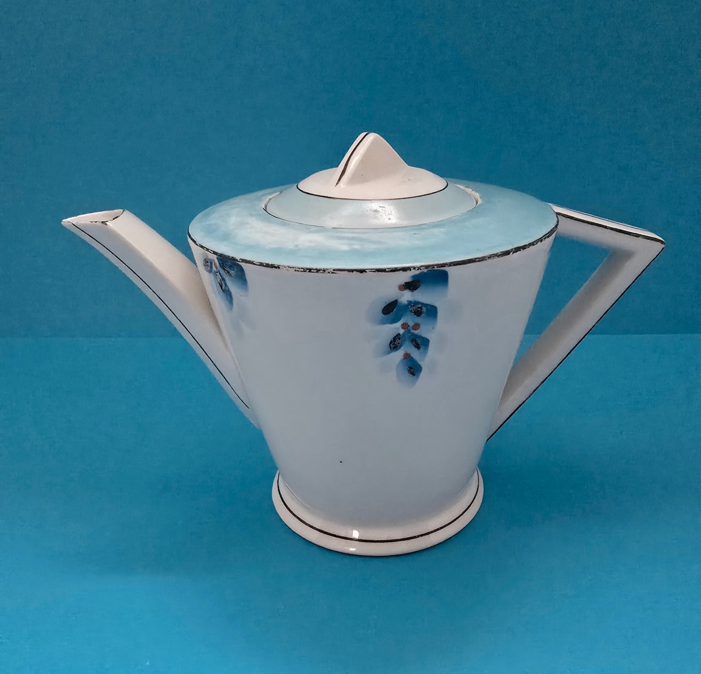 GB Delia Malta Hand-Painted Tea & Cake Set - Japan 1930s Art Deco Melitensia