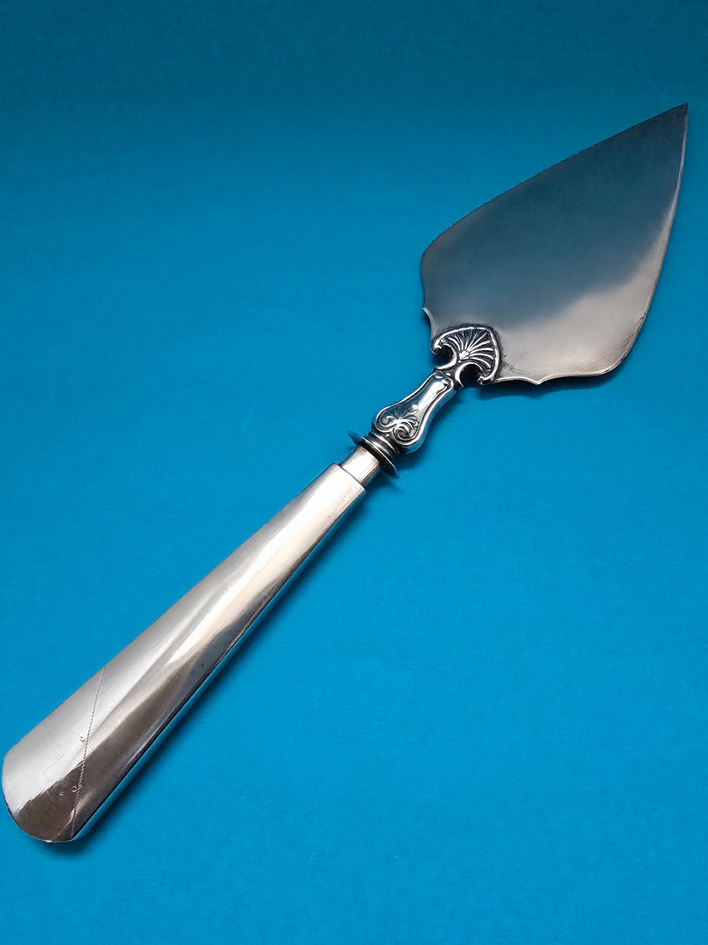 French Cake Server with Sterling Silver Handle - 1890