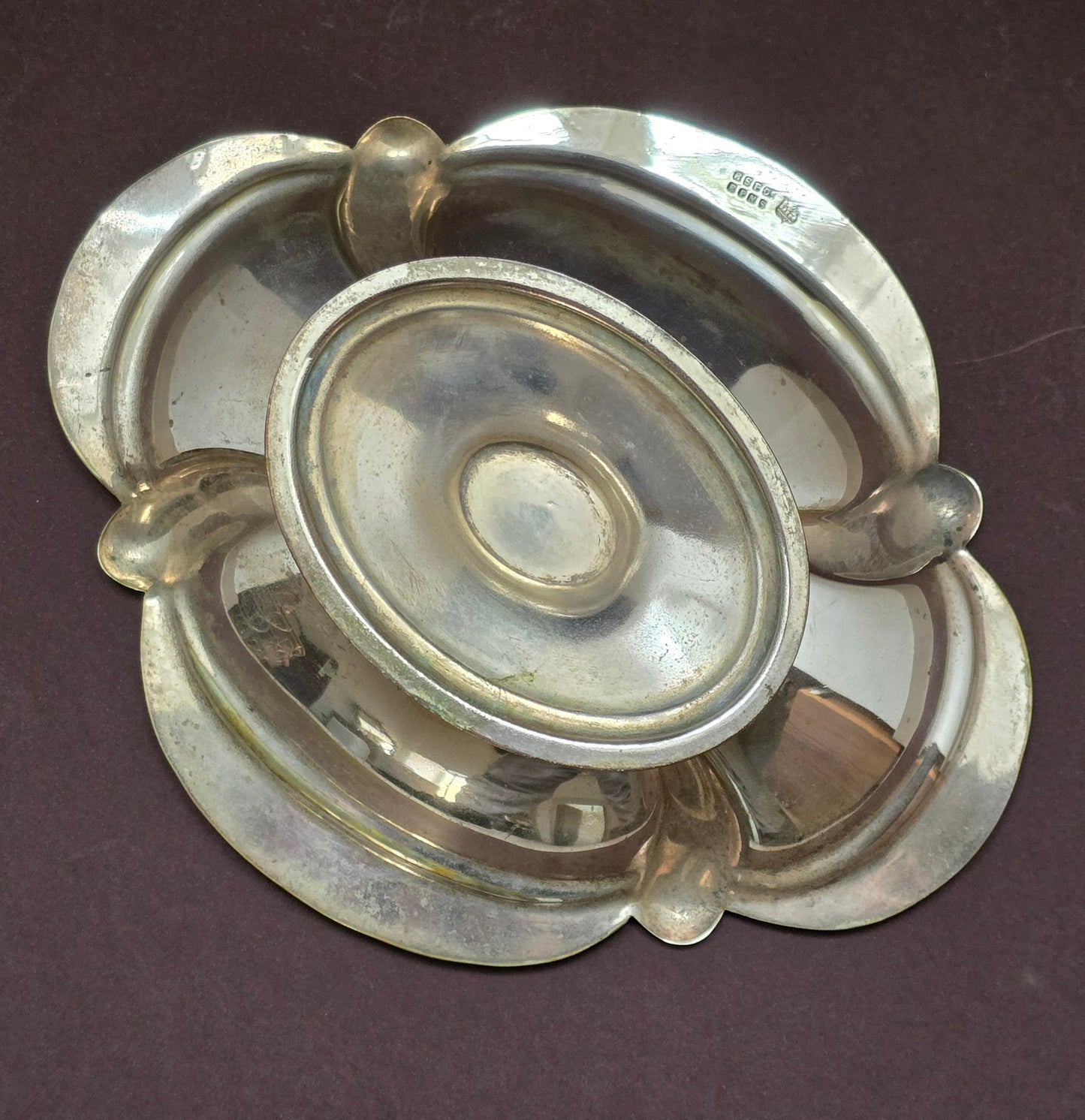 Rockingham Footed Candy Dish - Silver Plate Company 1910