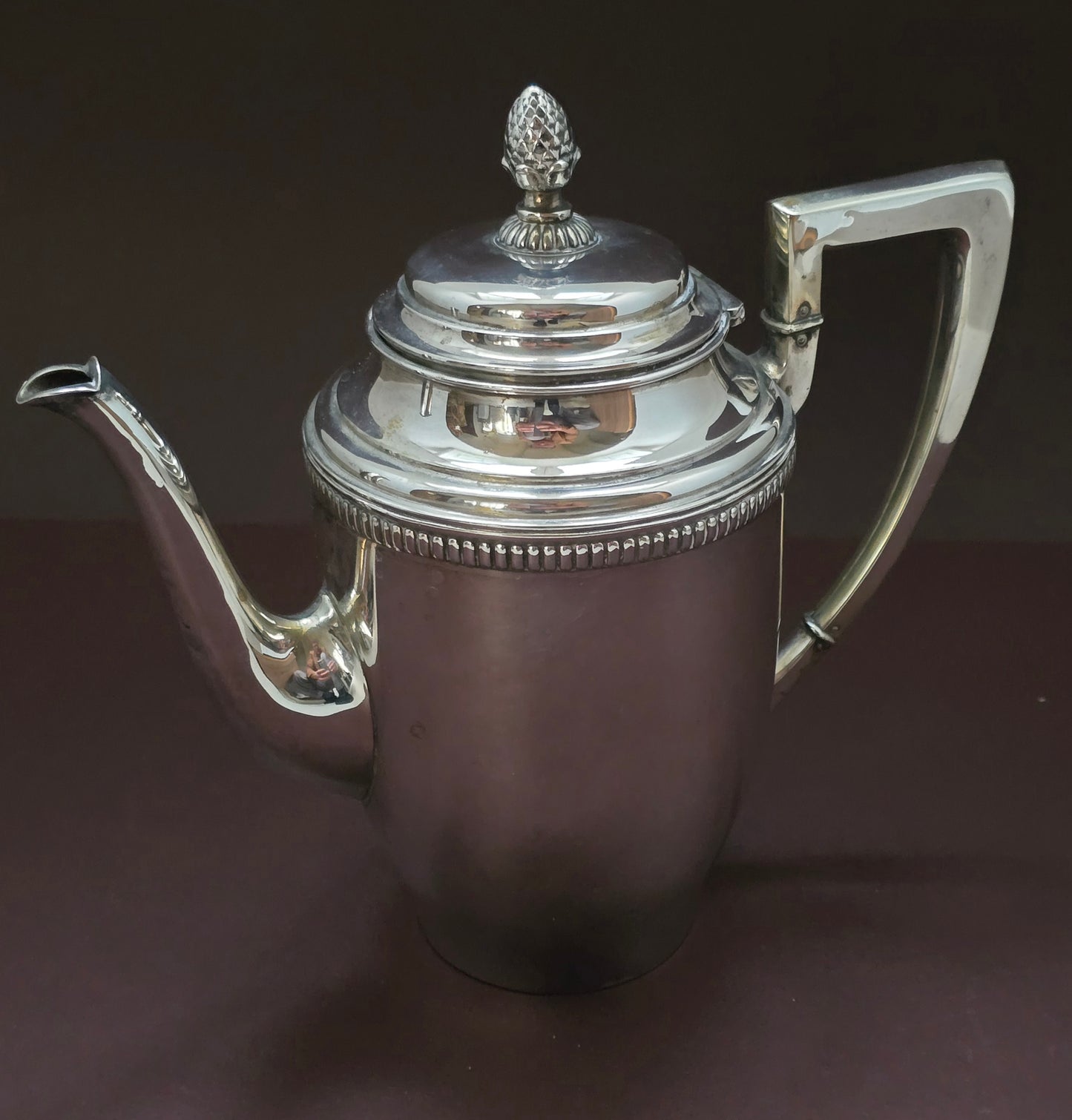 SOLD! Beautiful Alpacca Coffee Pot - Art Deco German Silver Plated 1930