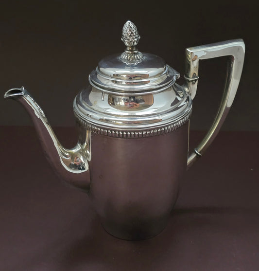 SOLD! Beautiful Alpacca Coffee Pot - Art Deco German Silver Plated 1930