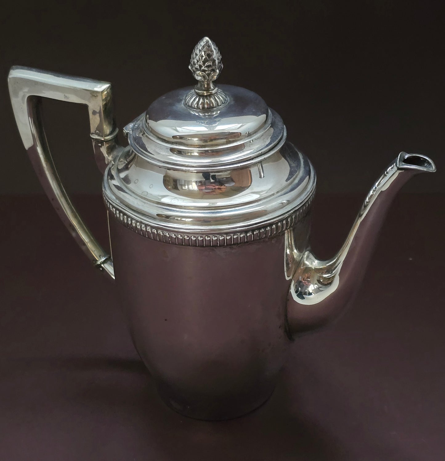 SOLD! Beautiful Alpacca Coffee Pot - Art Deco German Silver Plated 1930