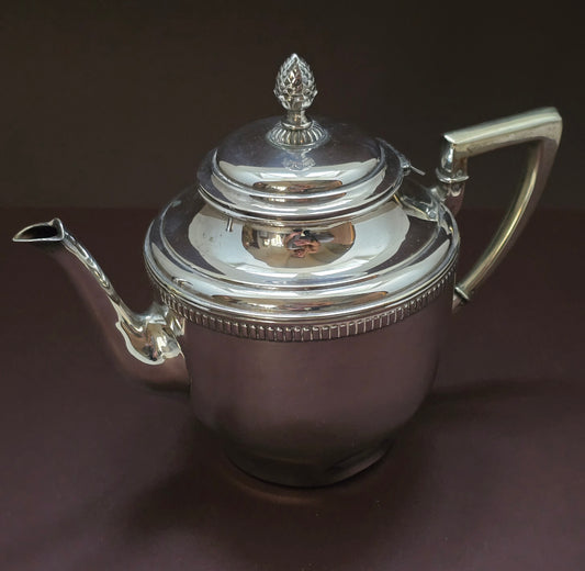 Alpacca Teapot with Character - Art Deco German Silver Plated 1930
