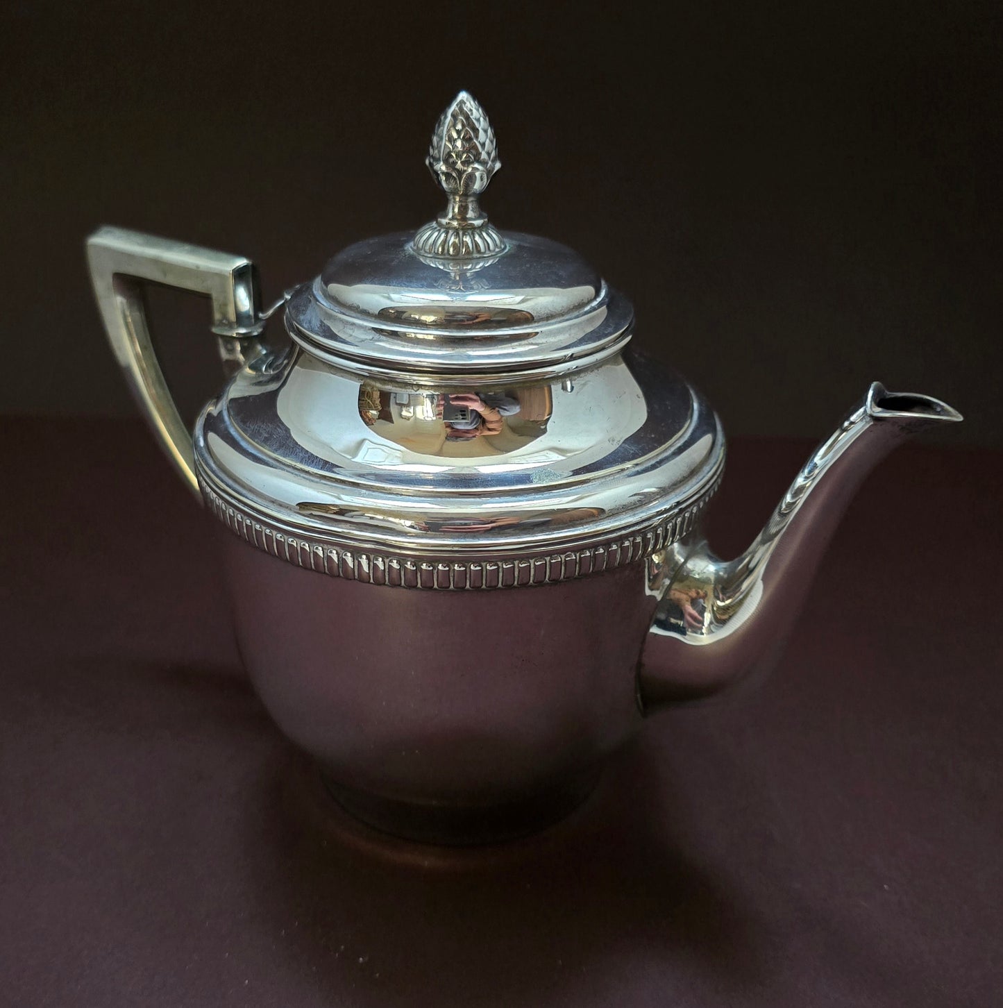 Alpacca Teapot with Character - Art Deco German Silver Plated 1930