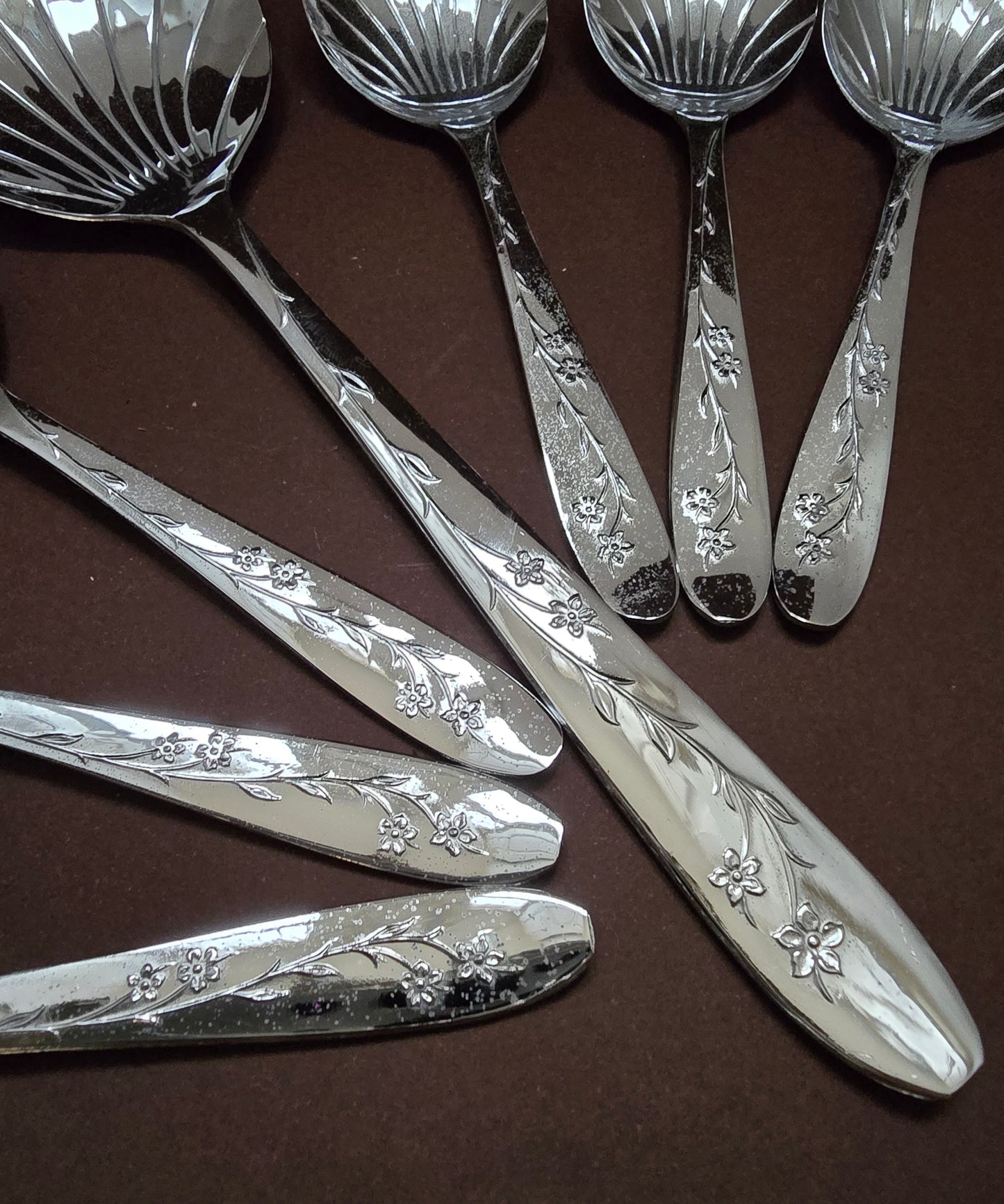 Sheffield Art Nouveau Dessert Set - England 1920s