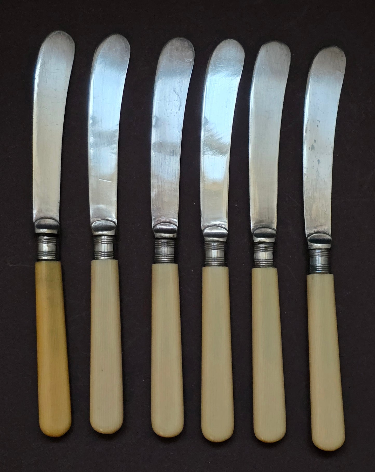 Lascelles Silver-Plated Butter Knives Set of 6 - England 1925