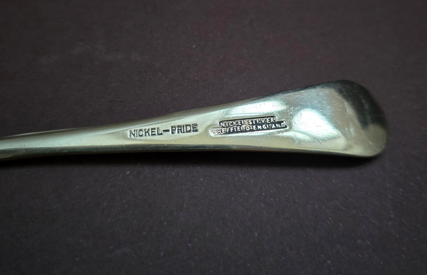 Sheffield Nickel Silver Dessert Forks Set of 6 - England 1940