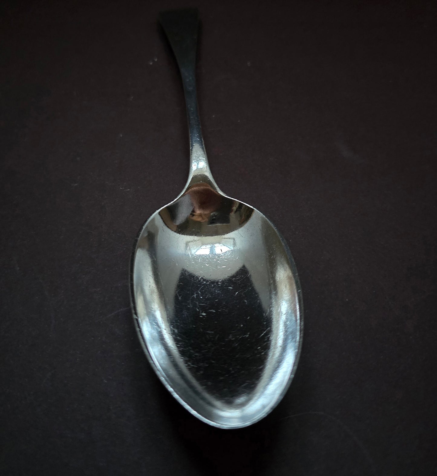 1880s William Hall Silver Serving Spoon - English Hallmarked