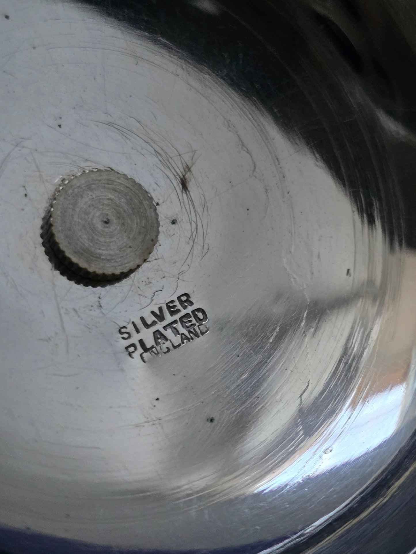 English Crystal Jam Jar - 1940s Silver Plated Lid with Original EPNS Spoon