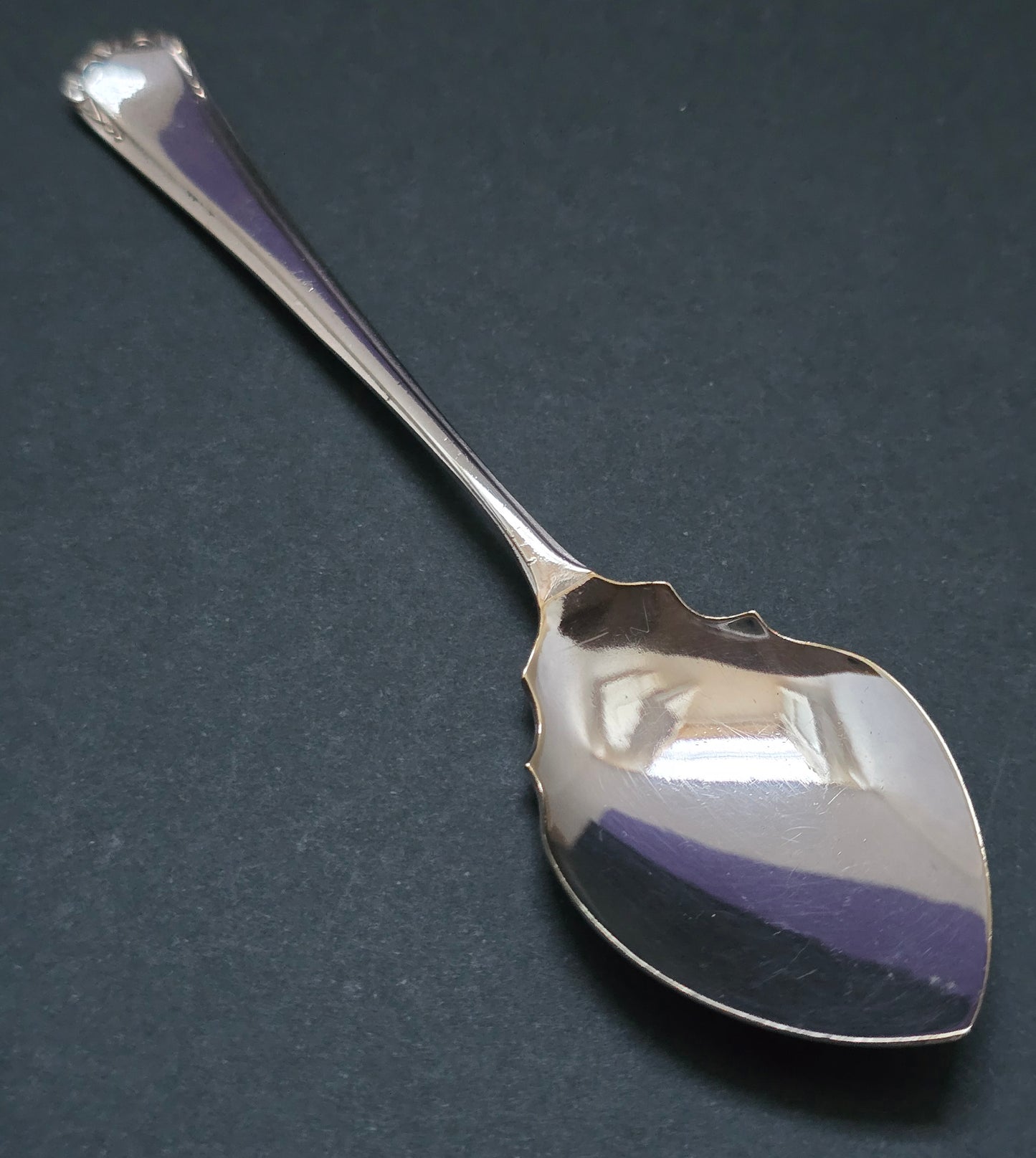 English Crystal Jam Jar - 1940s Silver Plated Lid with Original EPNS Spoon