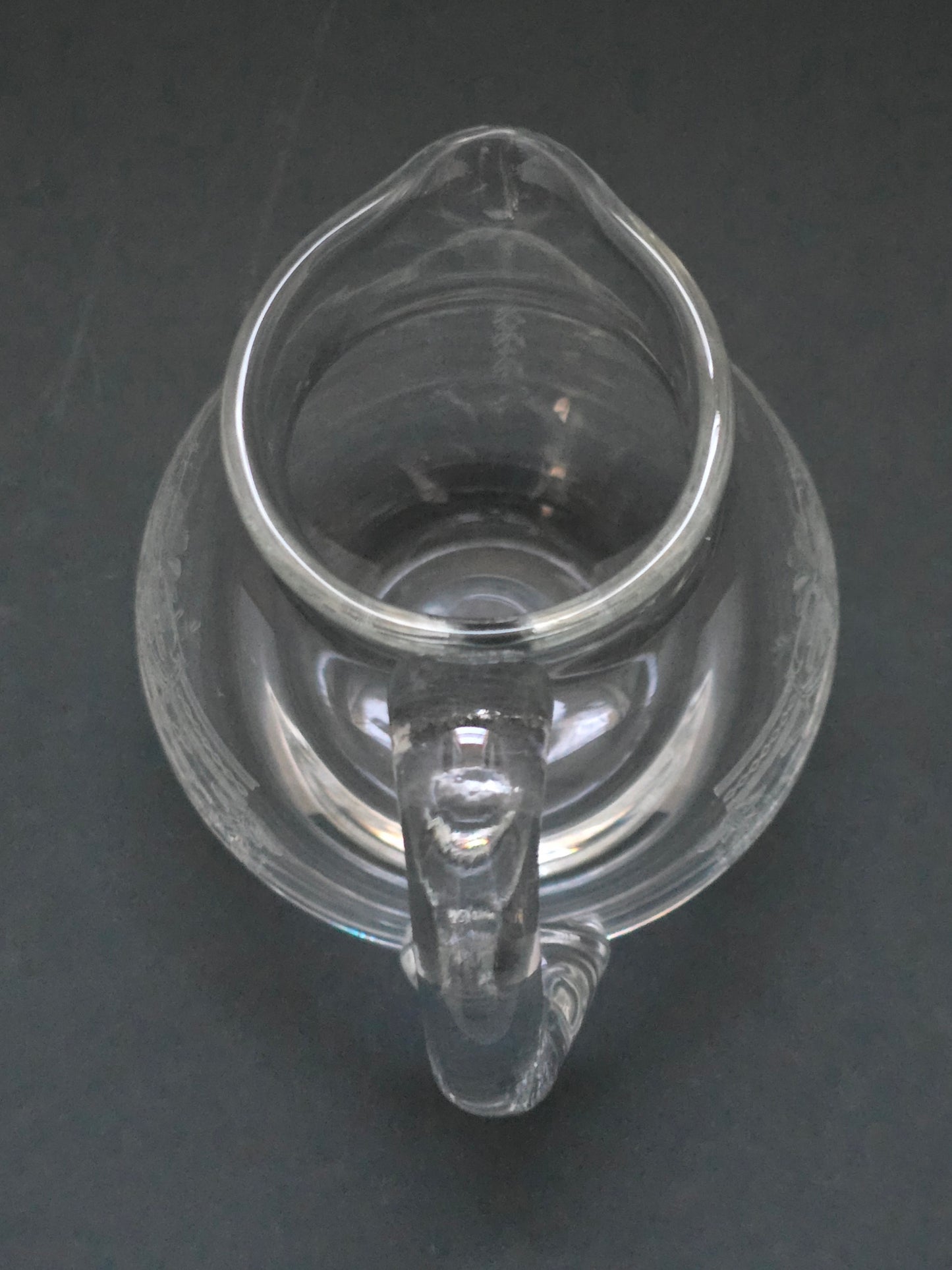 Victorian Engraved Glass Pitcher - 1880 Hand-Engraved Floral Carafe