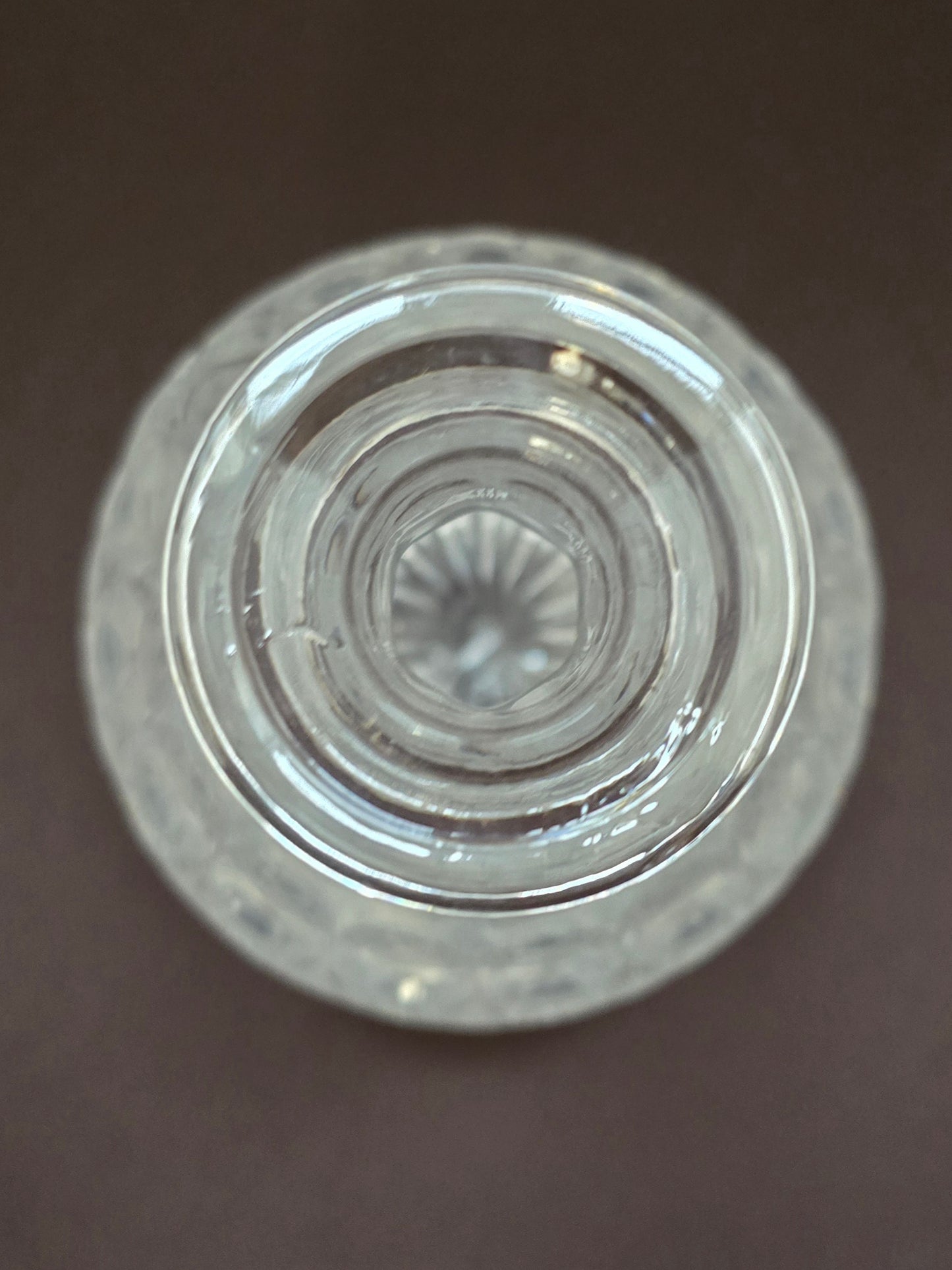 Heavy crystal decanter 1950s Germany