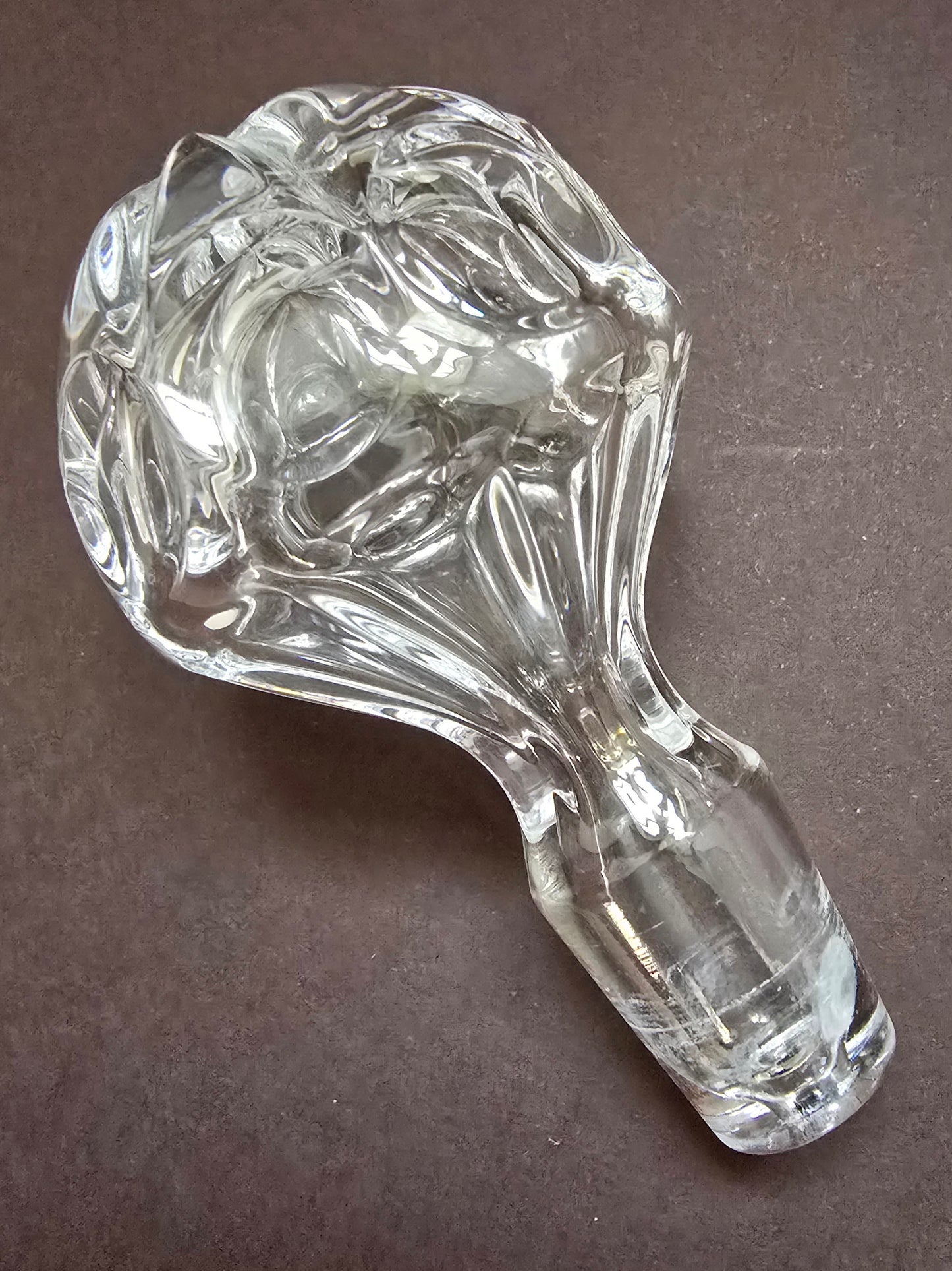 Heavy crystal decanter 1950s Germany