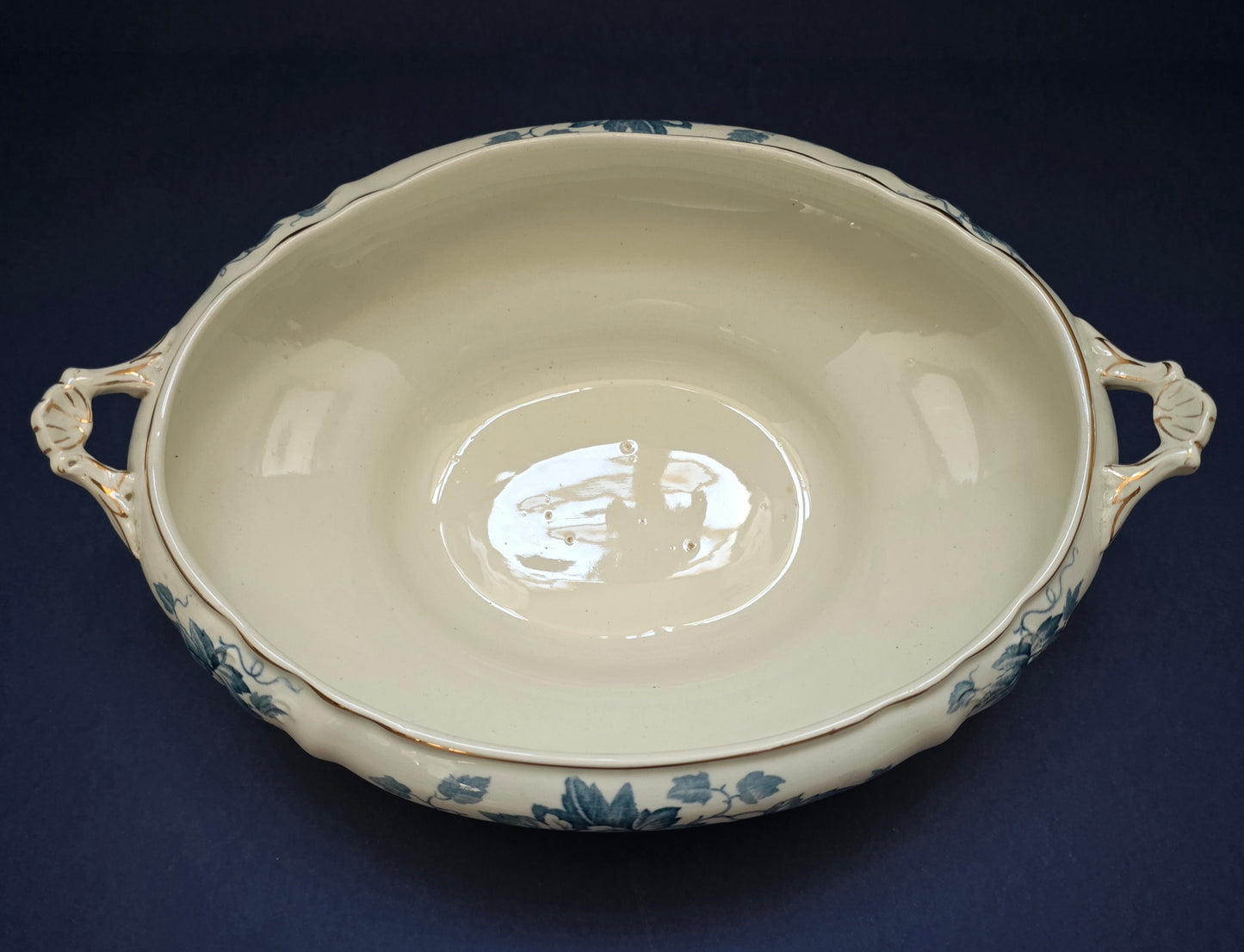 Victorian Terrine with Lid - William Hume 1894 Maple Leaf Pattern