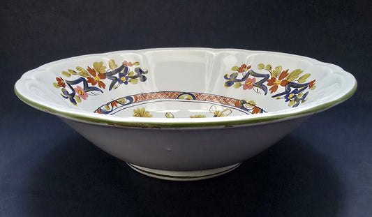 CCI Imola Hand-Painted Majolica Bowl - Imari Style 1950s Italy
