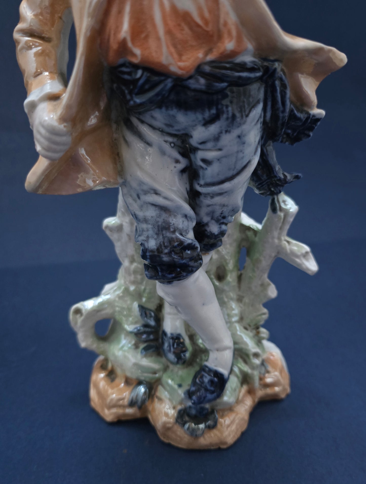 Victorian Staffordshire Flat Back Boy Figurine - 1885