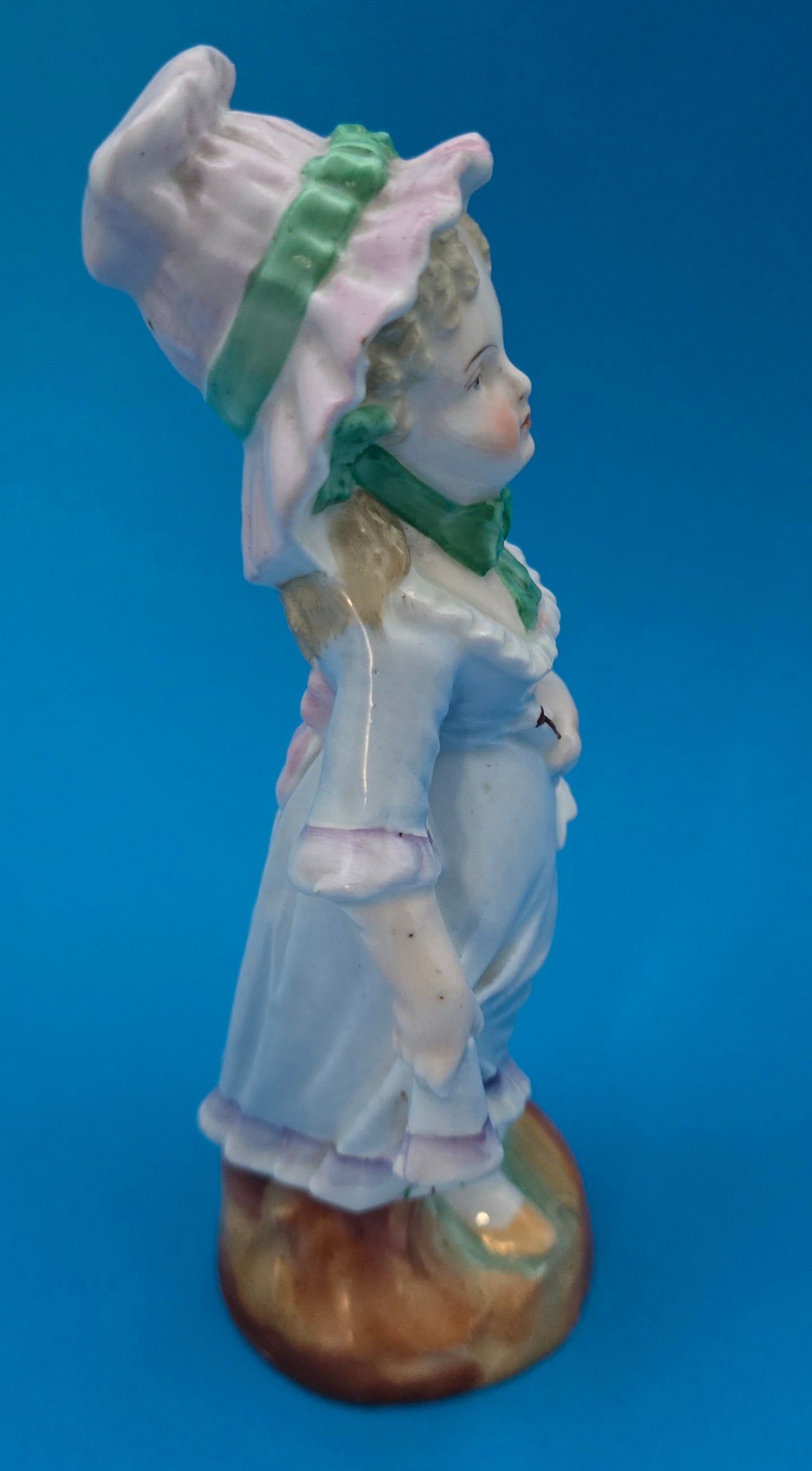 Ernst Bohne & Söhne Victorian Lady Figurine - 1880 German Porcelain