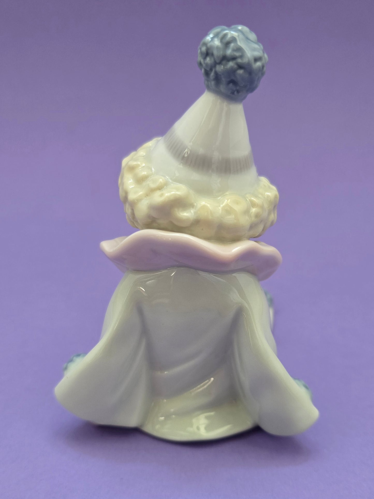 Lladró Clown with Puppy Figurine - Spain 1980s