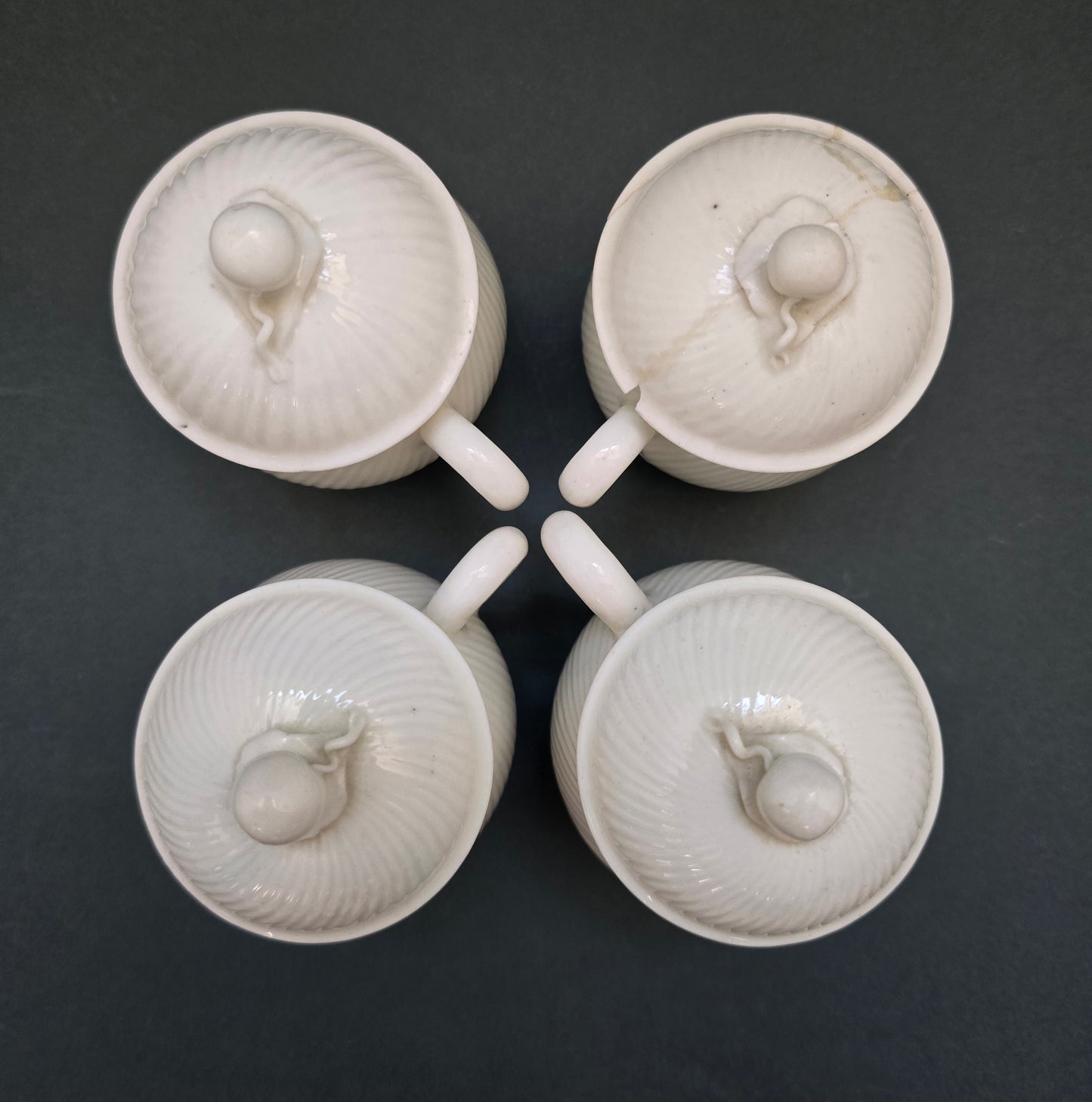 Mennecy Porcelain Pot de Crème - Duc de Villeroy 1760