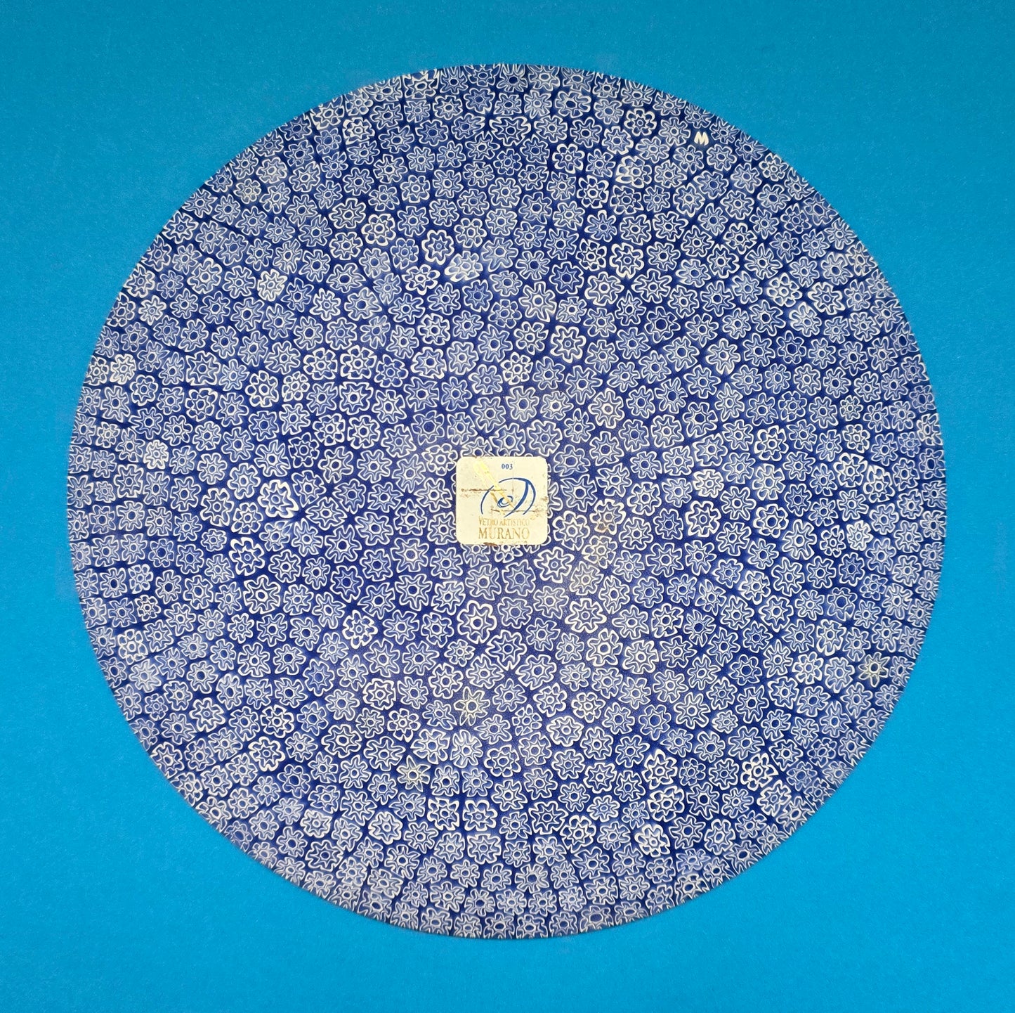 Murano Glass Millefiori Plate - Vetro Artistico Handmade Italy