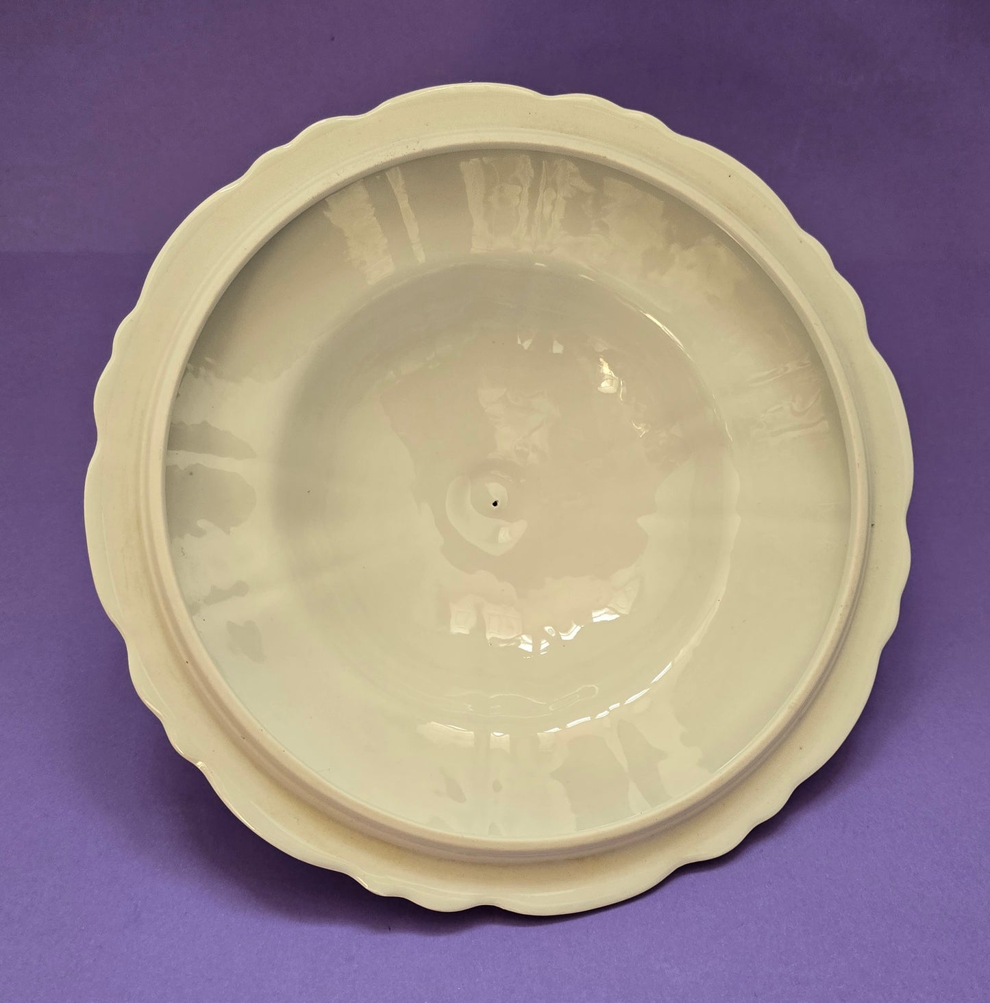 1950s Moritz Zdekauer Czechoslovakia Soup Tureen - Pale Yellow with Roses