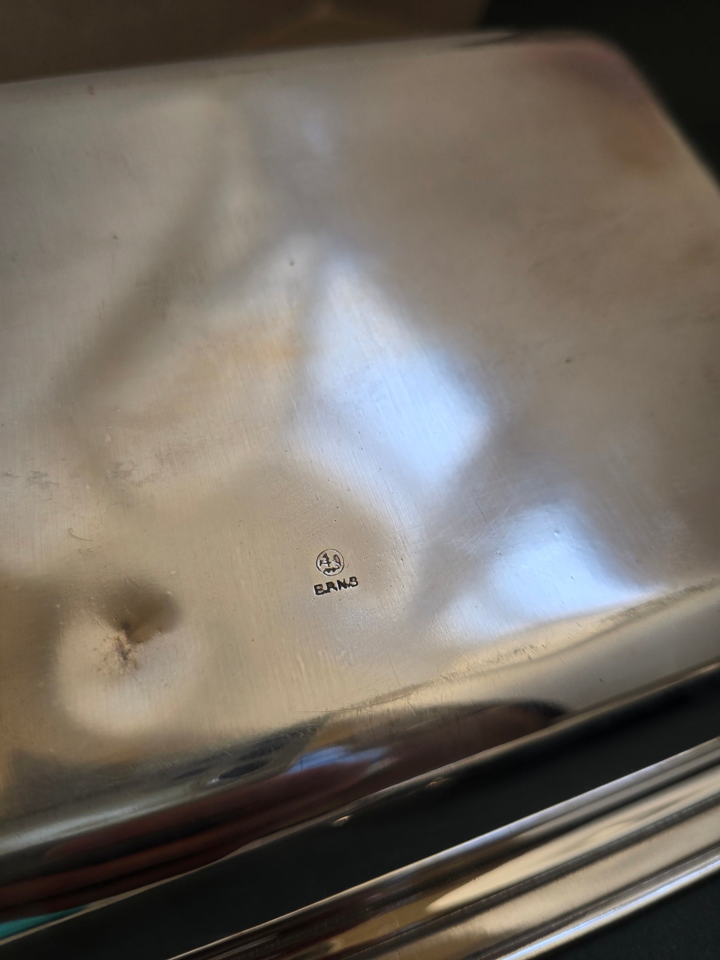 SOLD! English EPNS Silver-Plated Covered Serving Tray - Two-Piece with Lid