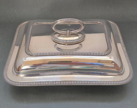 Mappin & Webb Princes Plate Triple Deposit Double Serving Tray with Removable Handle (1890)