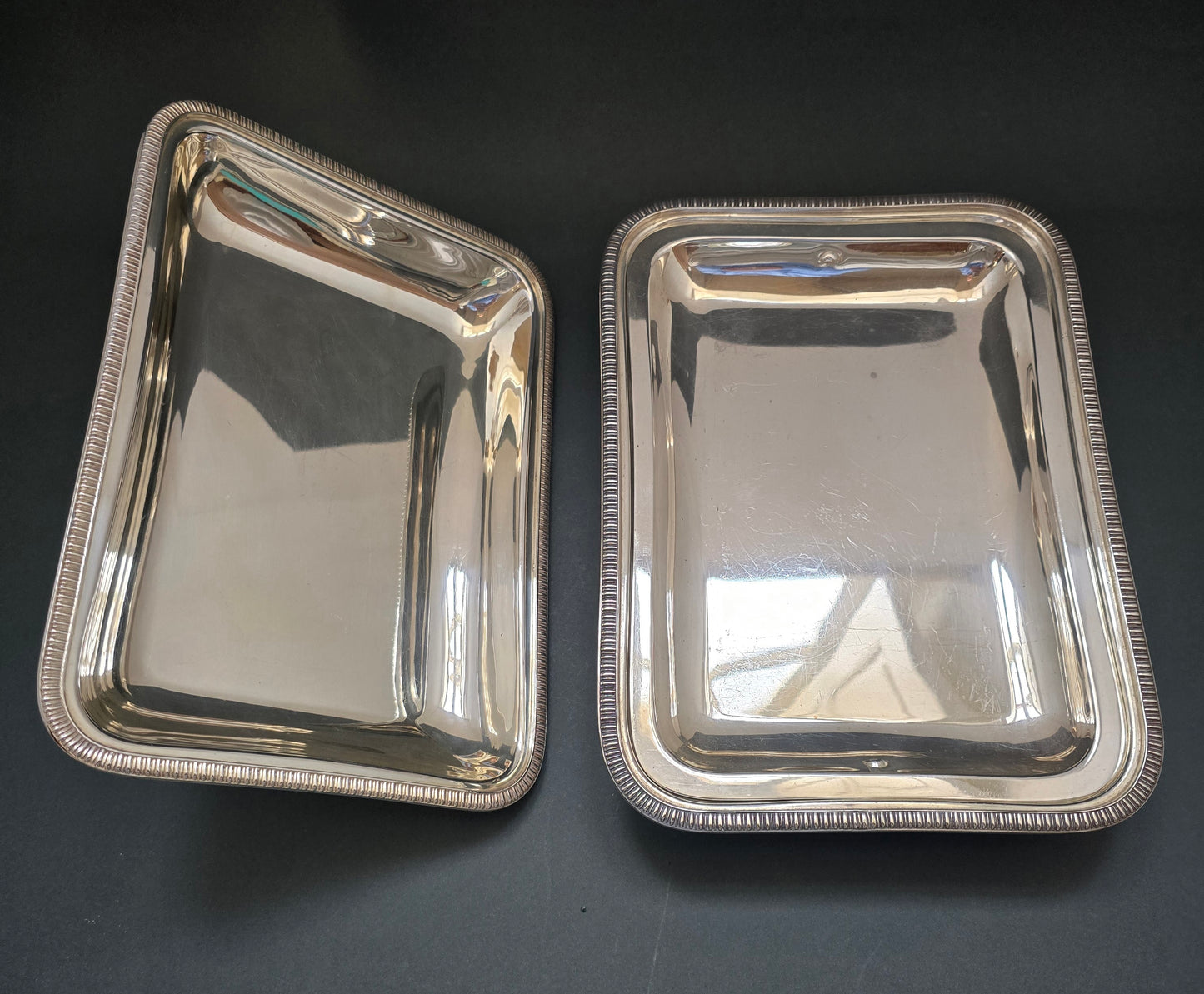 Mappin & Webb Princes Plate Triple Deposit Double Serving Tray with Removable Handle (1890)