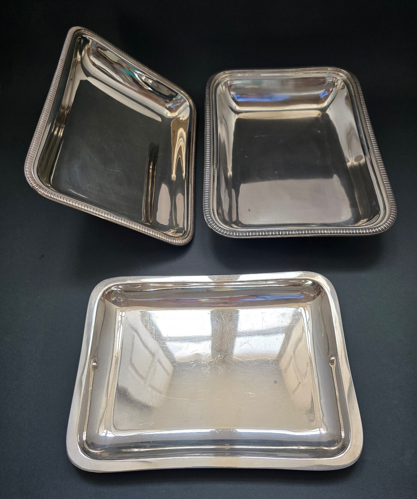 Mappin & Webb Princes Plate Triple Deposit Double Serving Tray with Removable Handle (1890)