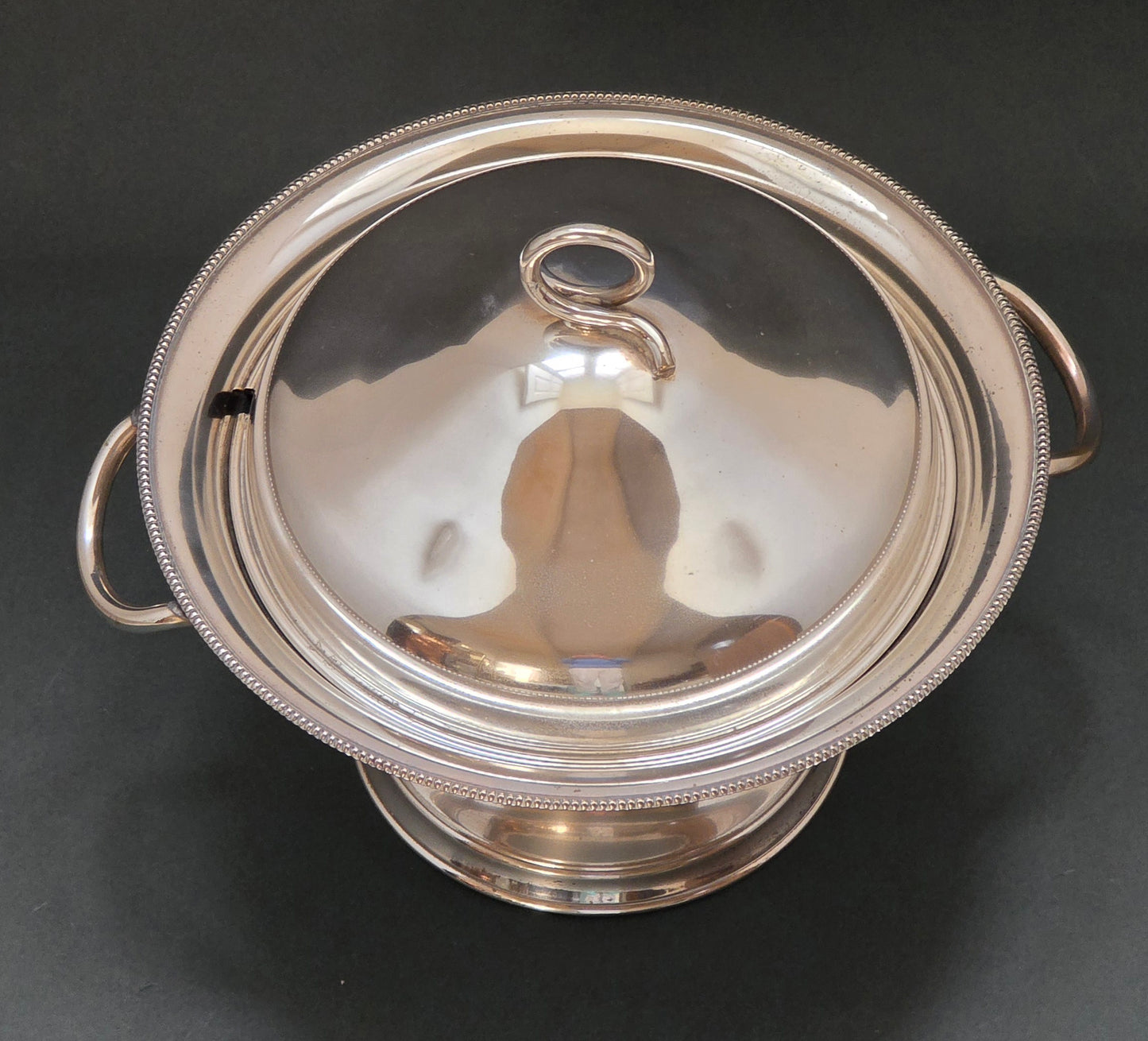 Art Deco Silver Plated Tureen with Matching Lid (1930s)