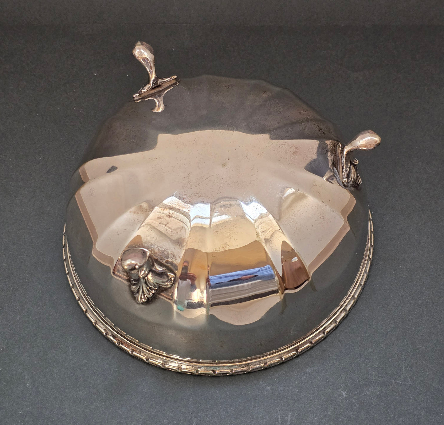 Glen Silver Plated Footed Bowl with Decorative Rim - Made in England (1910)