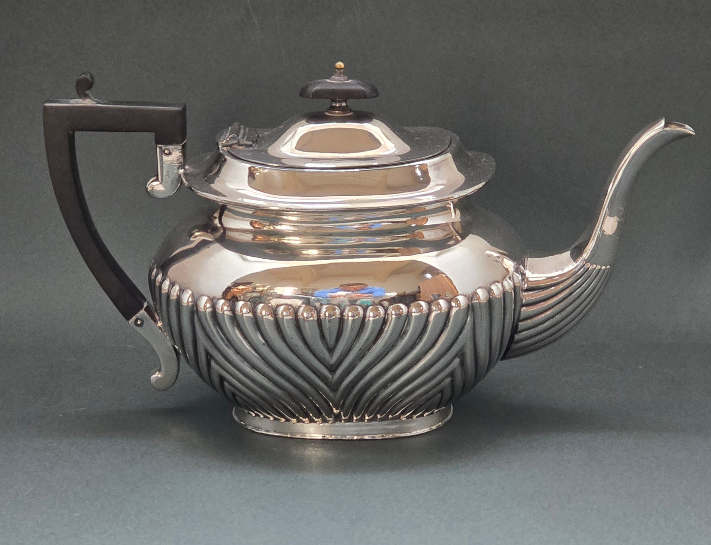 James Deakin & Sons Edwardian 3-Piece Tea Set - Hard White Metal Sheffield (Early 1900s)