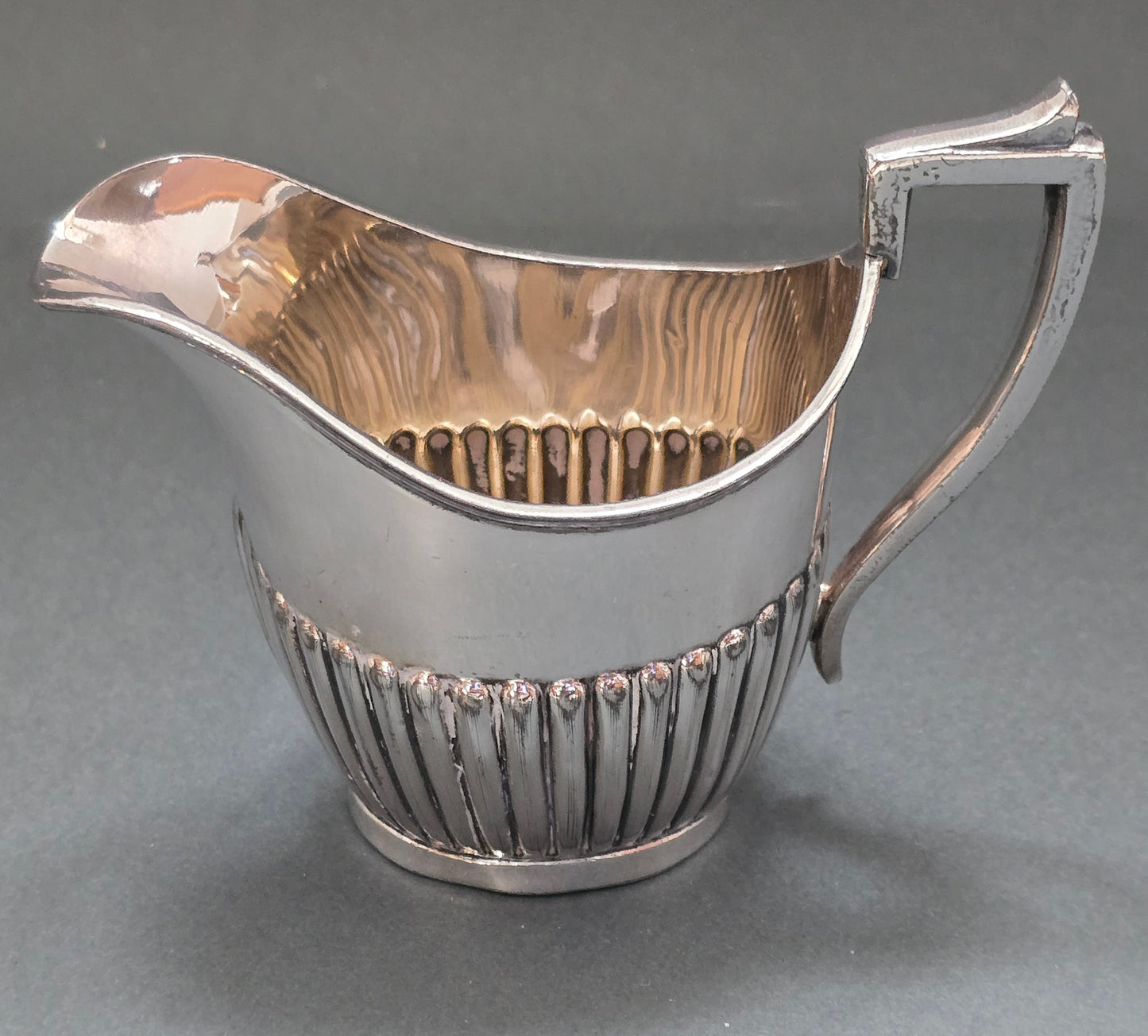James Deakin & Sons Edwardian 3-Piece Tea Set - Hard White Metal Sheffield (Early 1900s)