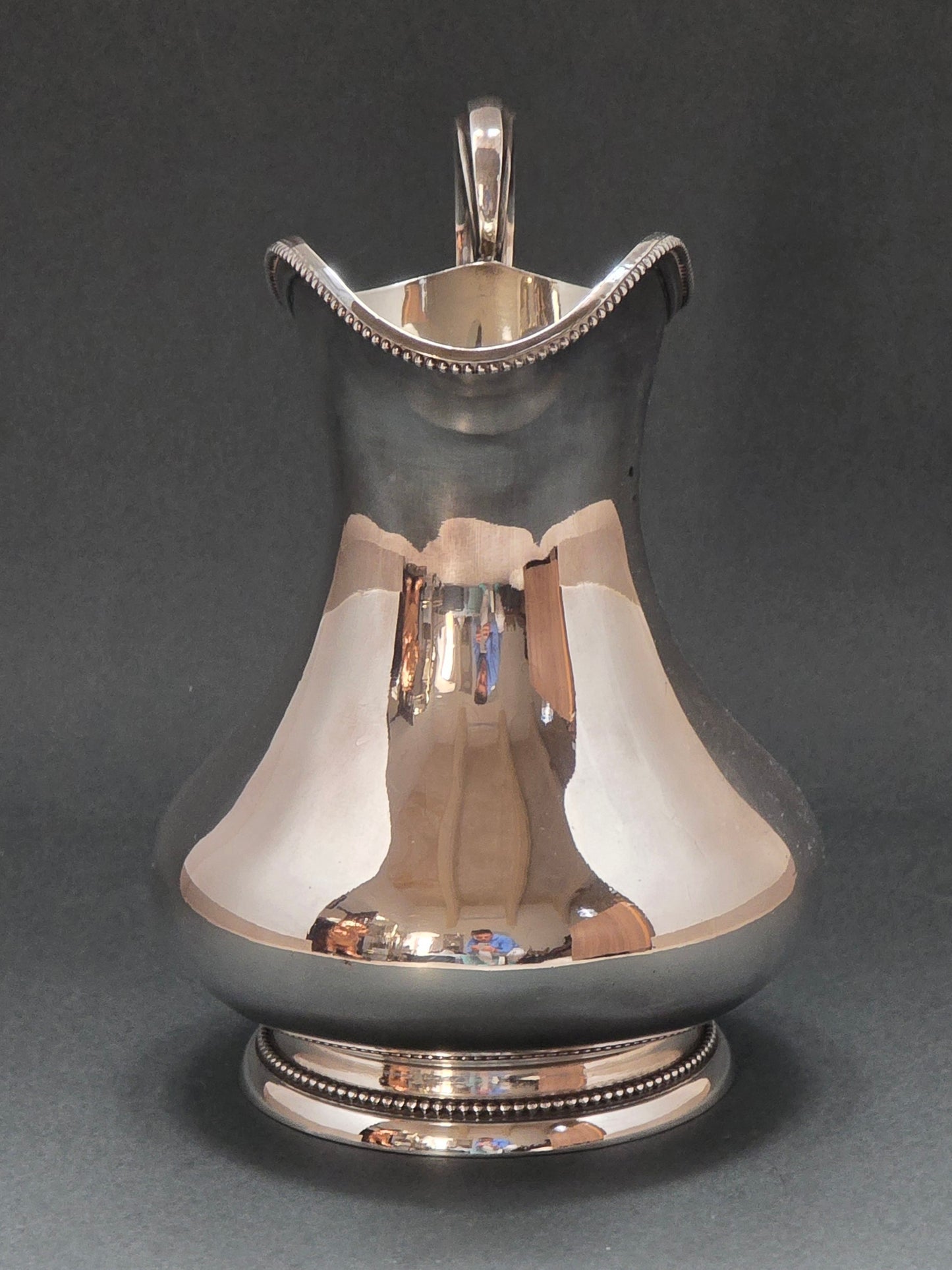 Barker Bros Victorian Silver Plated Pitcher with Scroll Handle (circa 1890-1910)