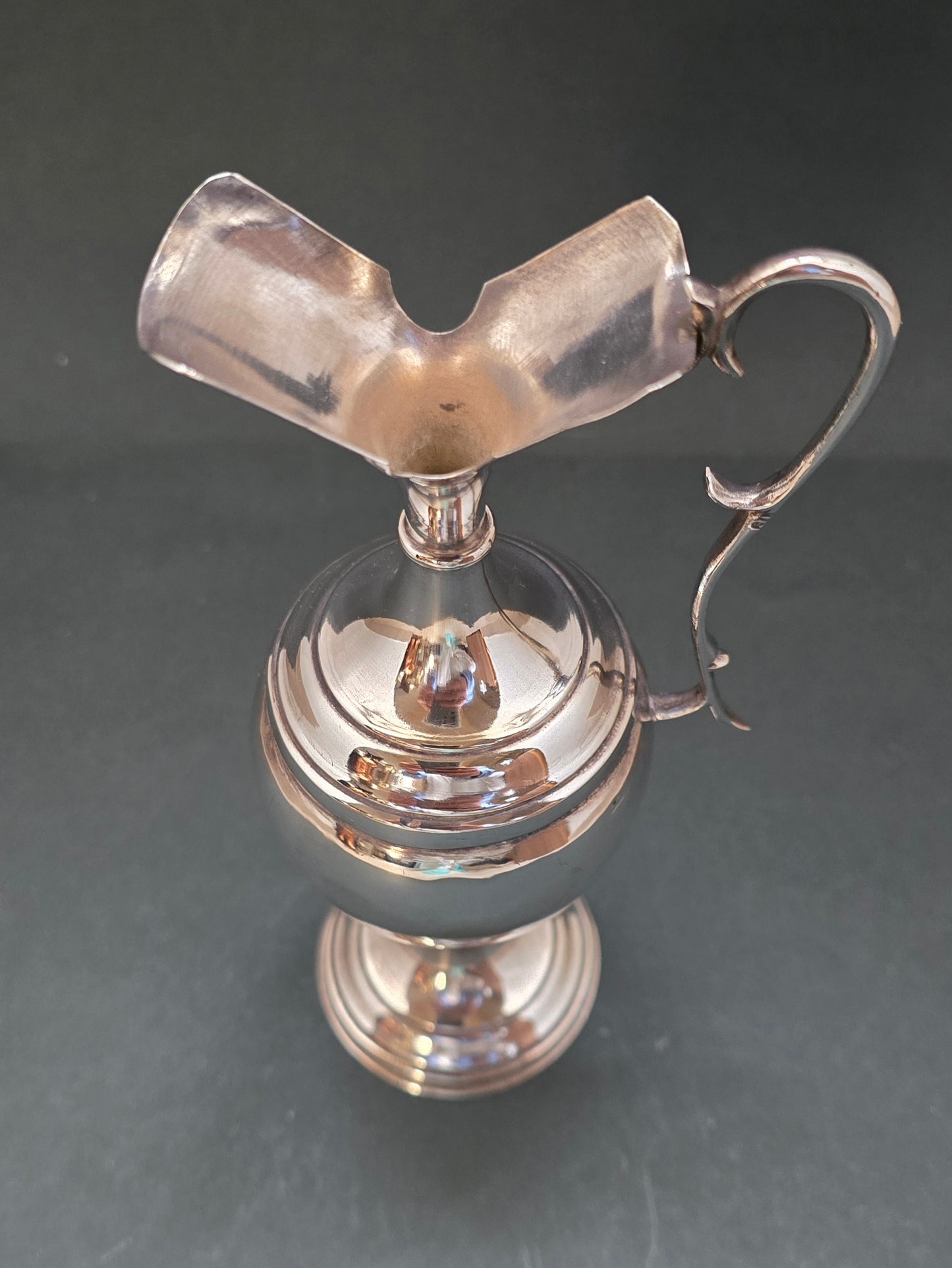 Antique German 900 Silver Claret Jug with Crescent Moon Mark (circa 1870)