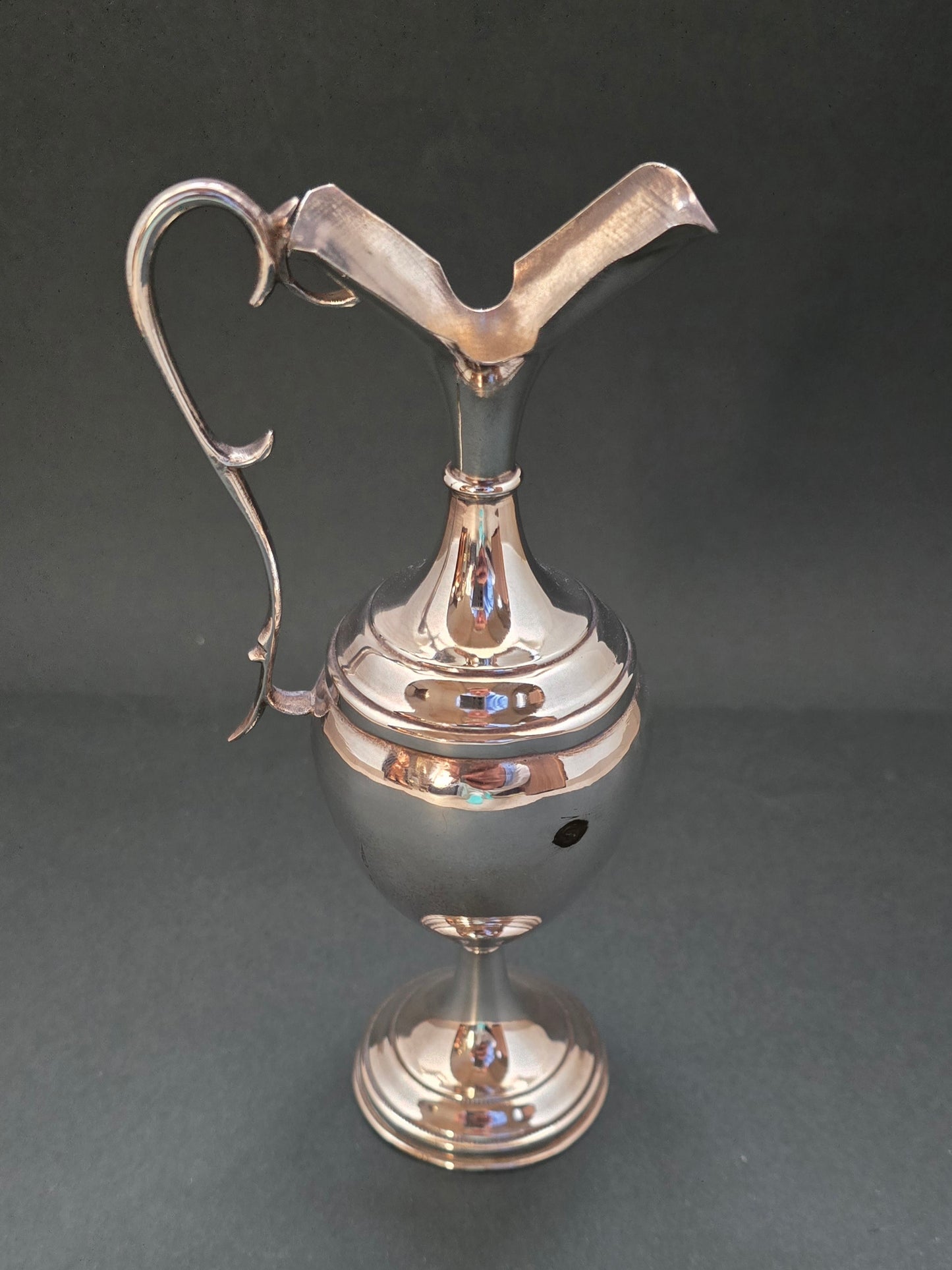 Antique German 900 Silver Claret Jug with Crescent Moon Mark (circa 1870)