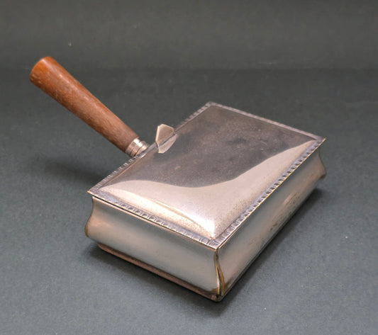 English EPNS Silent Butler Crumb Tray with Wooden Handle (circa 1920s)