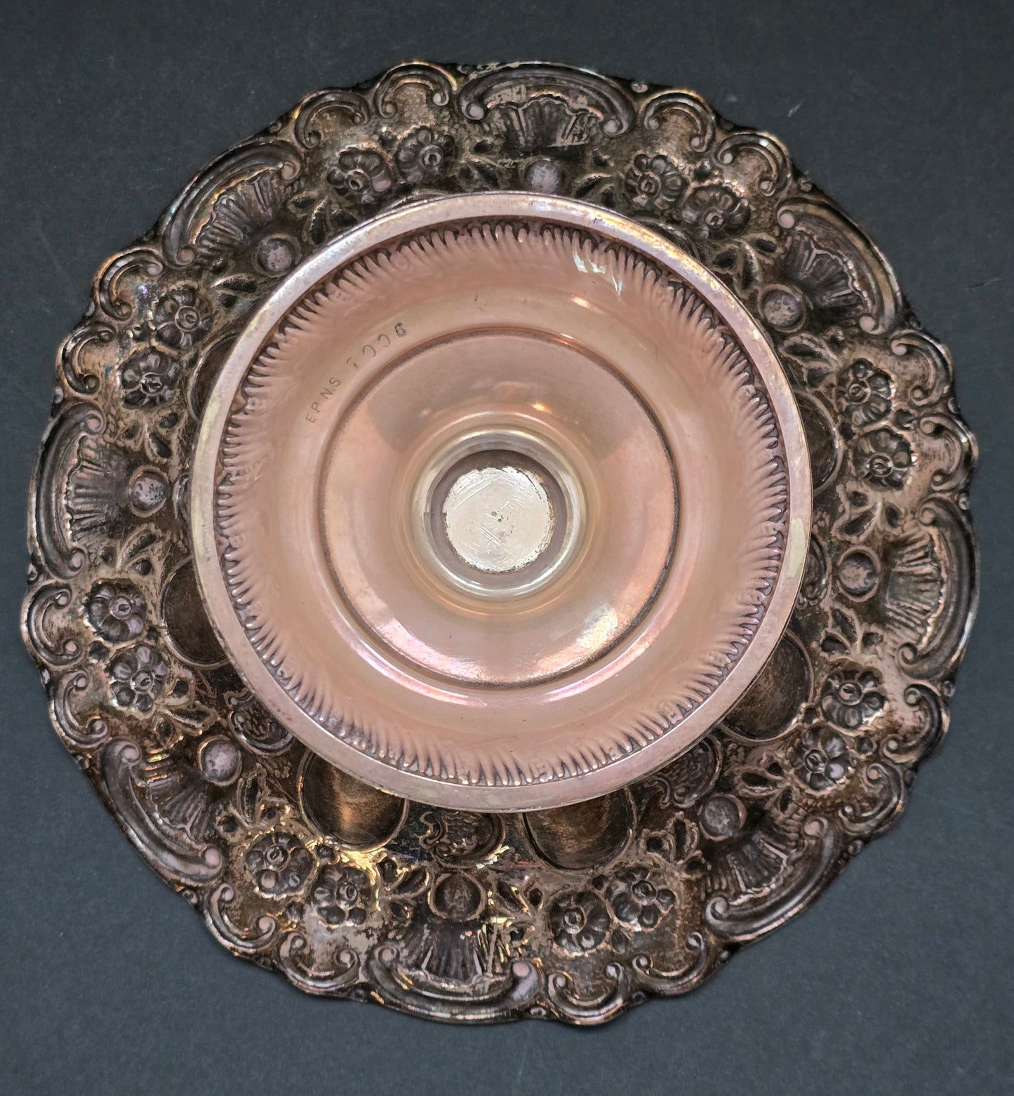 Victorian EPNS Rococo Revival Pierced Compote on Pedestal (circa 1870-1890)