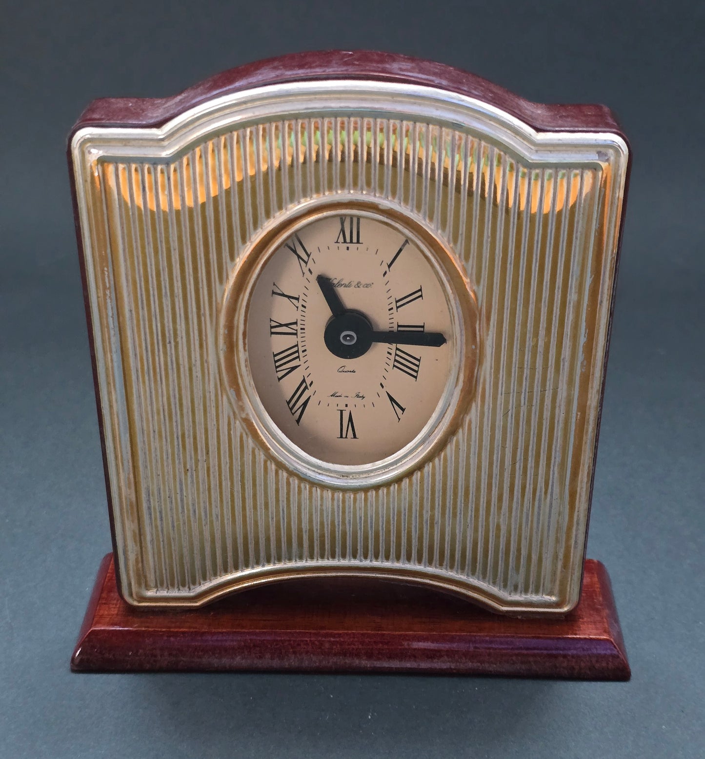 Italian Silver Desk Clocks - Vintage Florence & Milan Designs (1971 & Late 1980s)