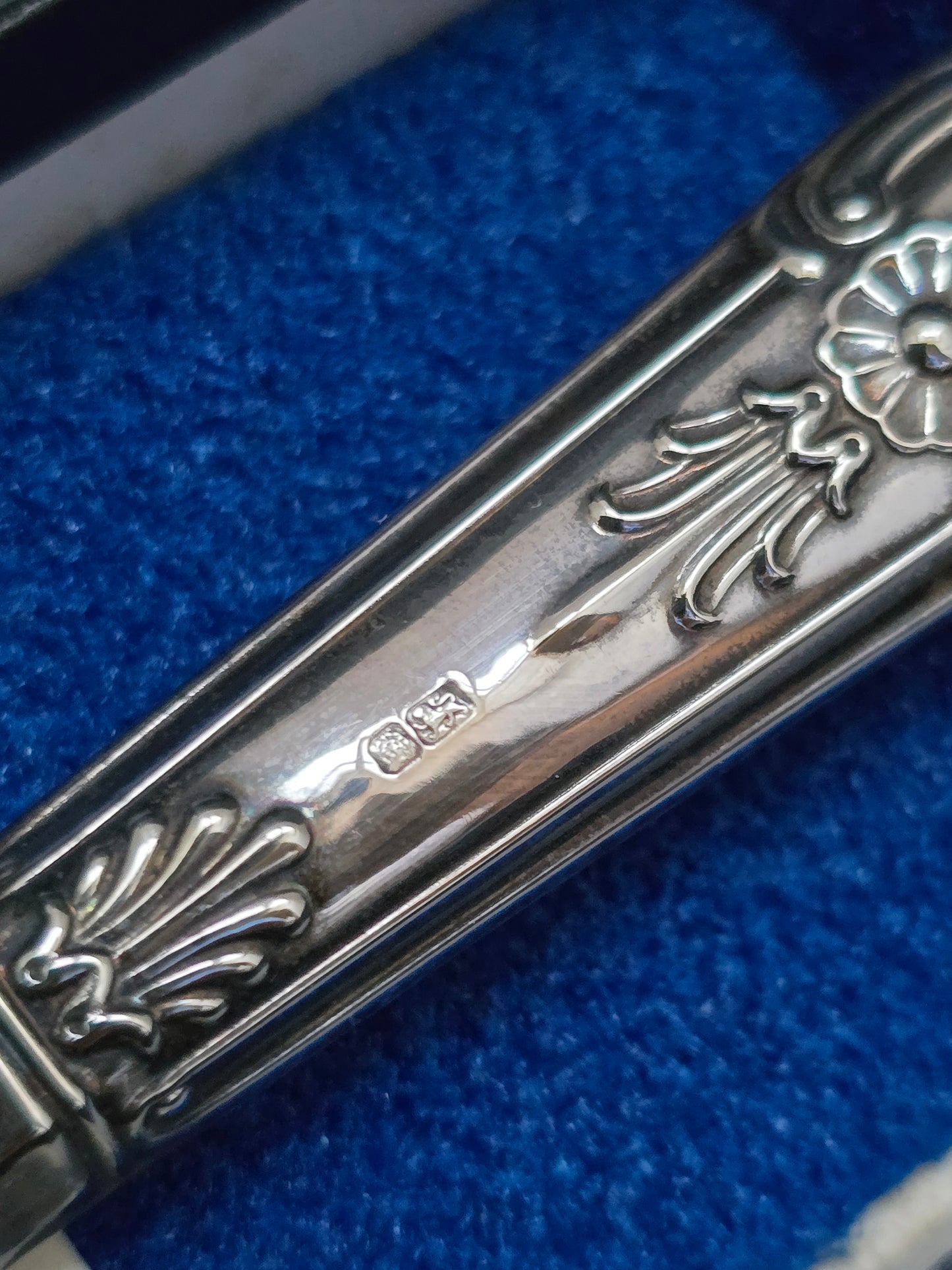 Harrison Brothers Sheffield Silver Cheese Knife - New in Box with Certificate (1930s)