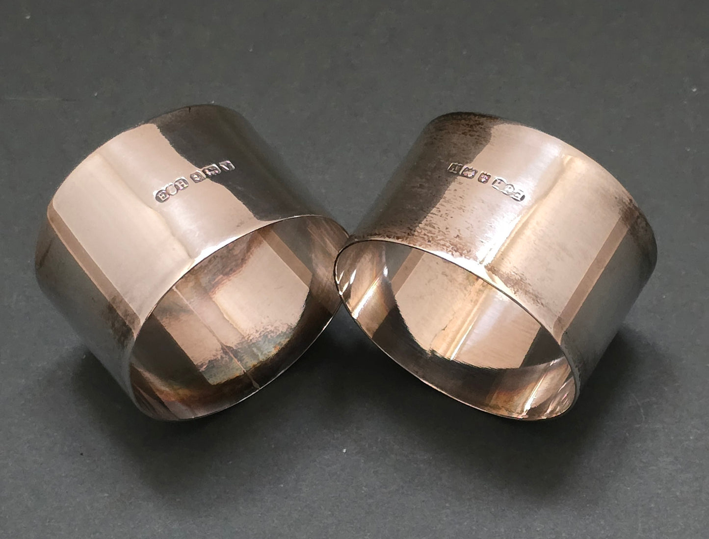 Pair of Sterling Silver Napkin Rings by E.J. Houlston - Hallmarked 1920