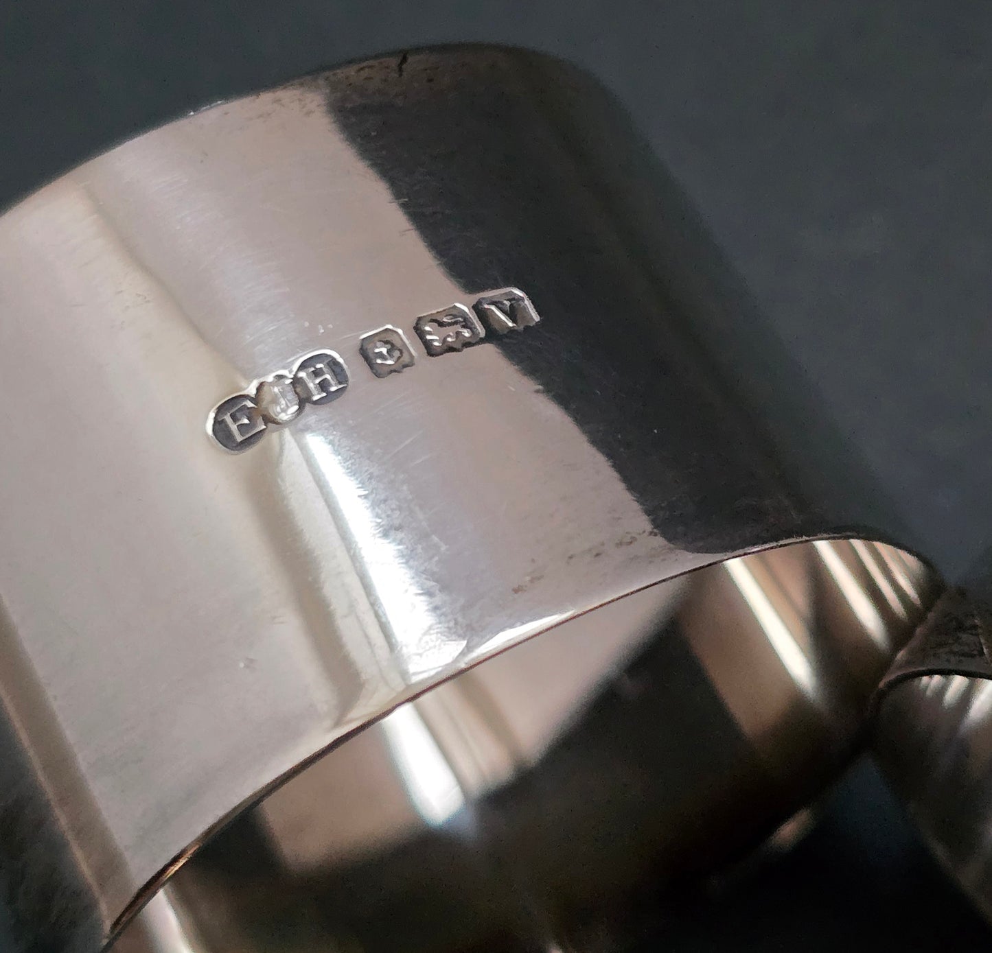 Pair of Sterling Silver Napkin Rings by E.J. Houlston - Hallmarked 1920