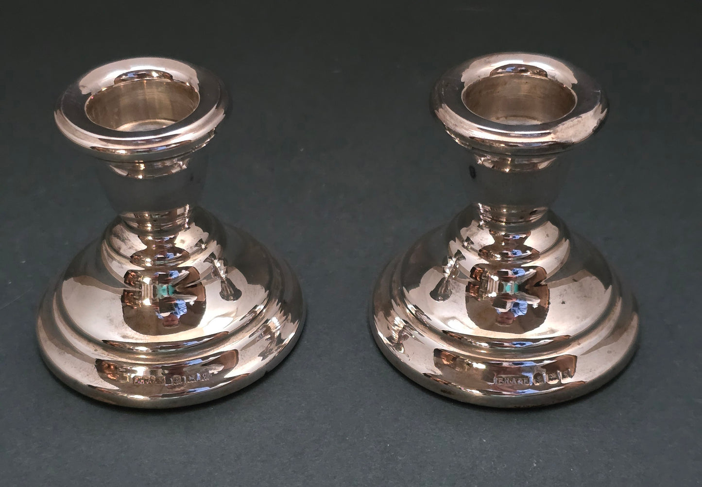 Pair of Sterling Silver Candlesticks by F.H. Adams & Holbrook Sheffield - Hallmarked 1906
