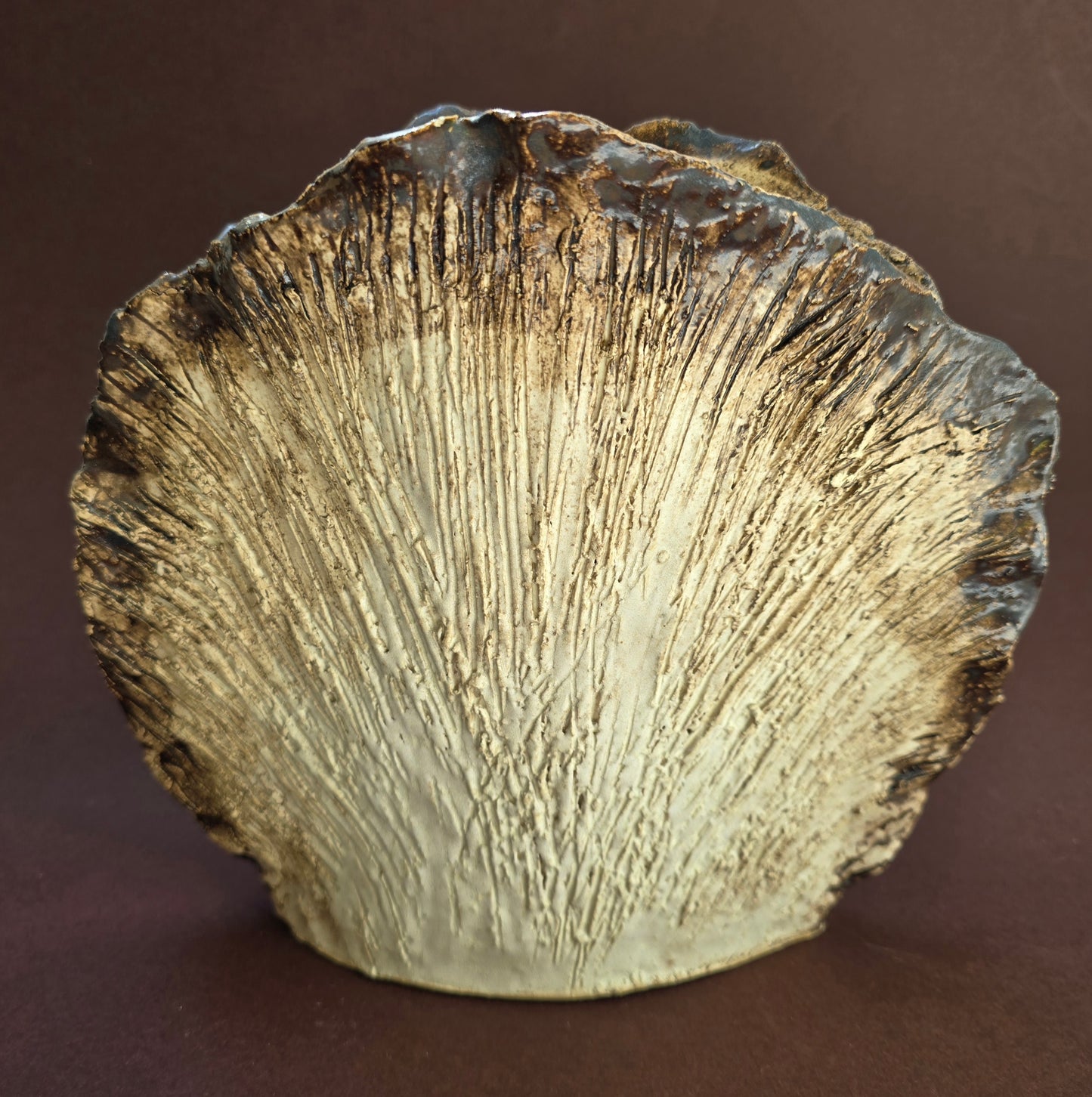 Sepp Treiber Unikatkeramik Shell Bowl – Studio Pottery, Rust, Austria, 1960s